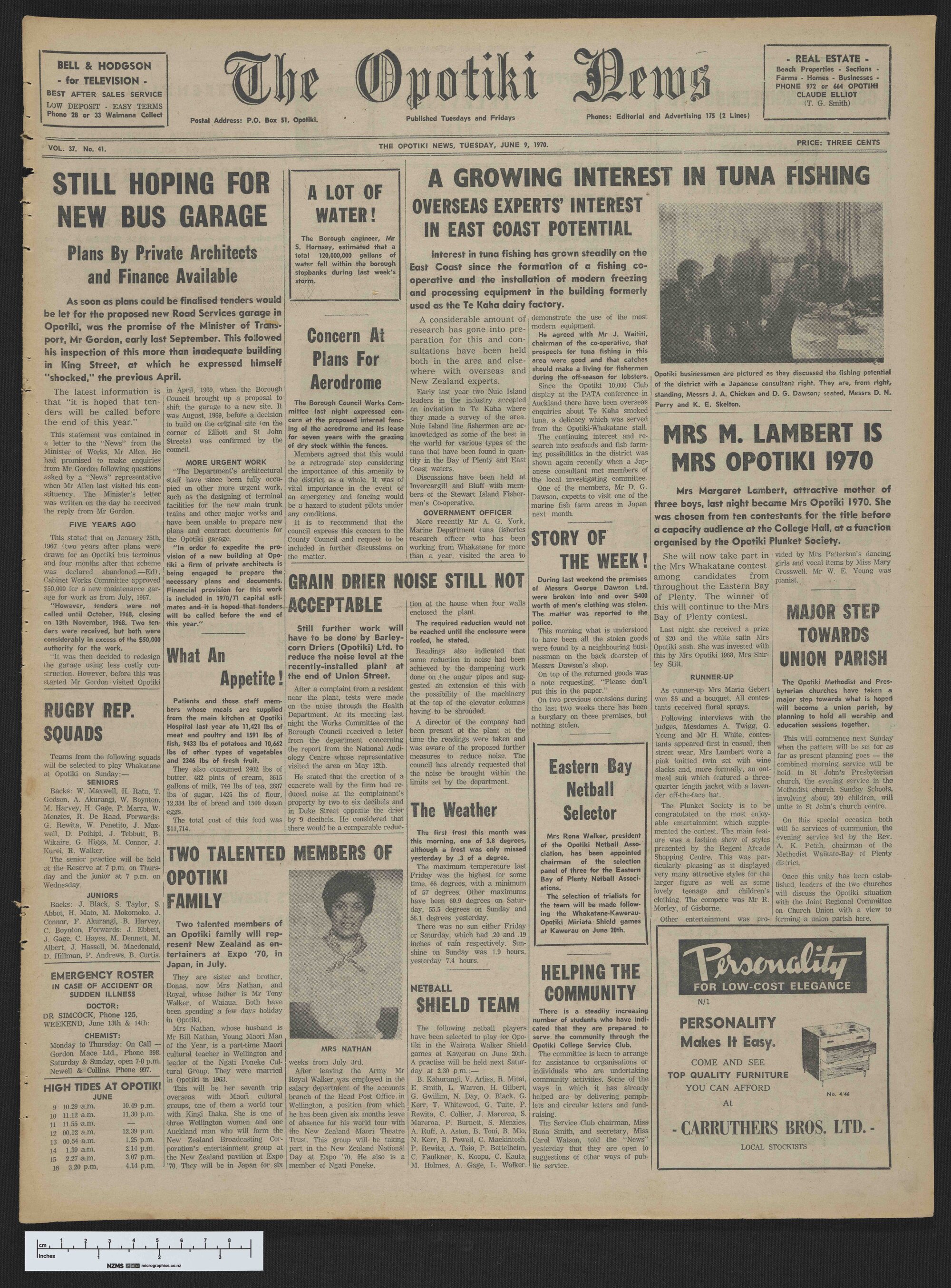 1970-06-09 Opotiki News