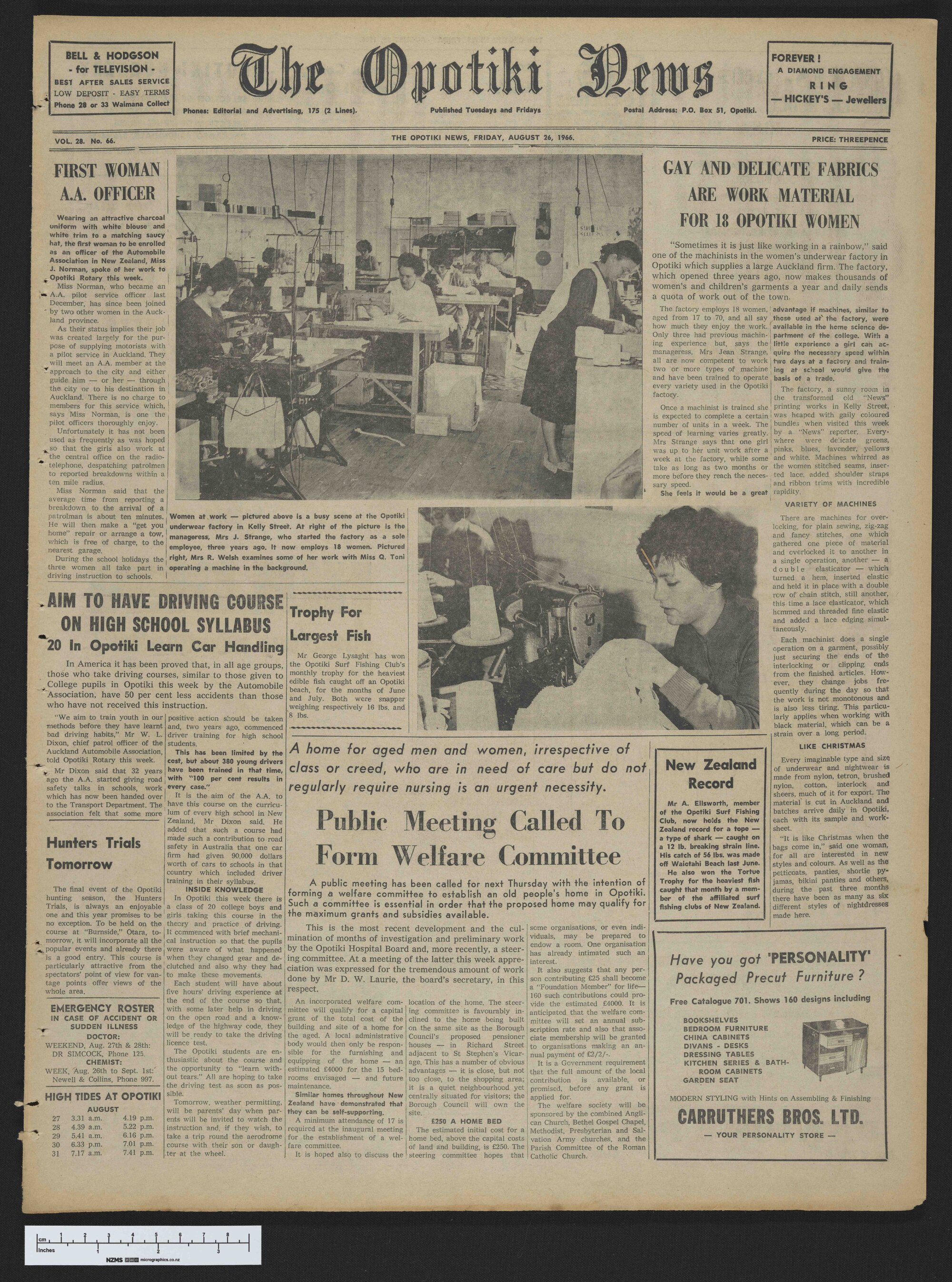 1966-08-26 Opotiki News