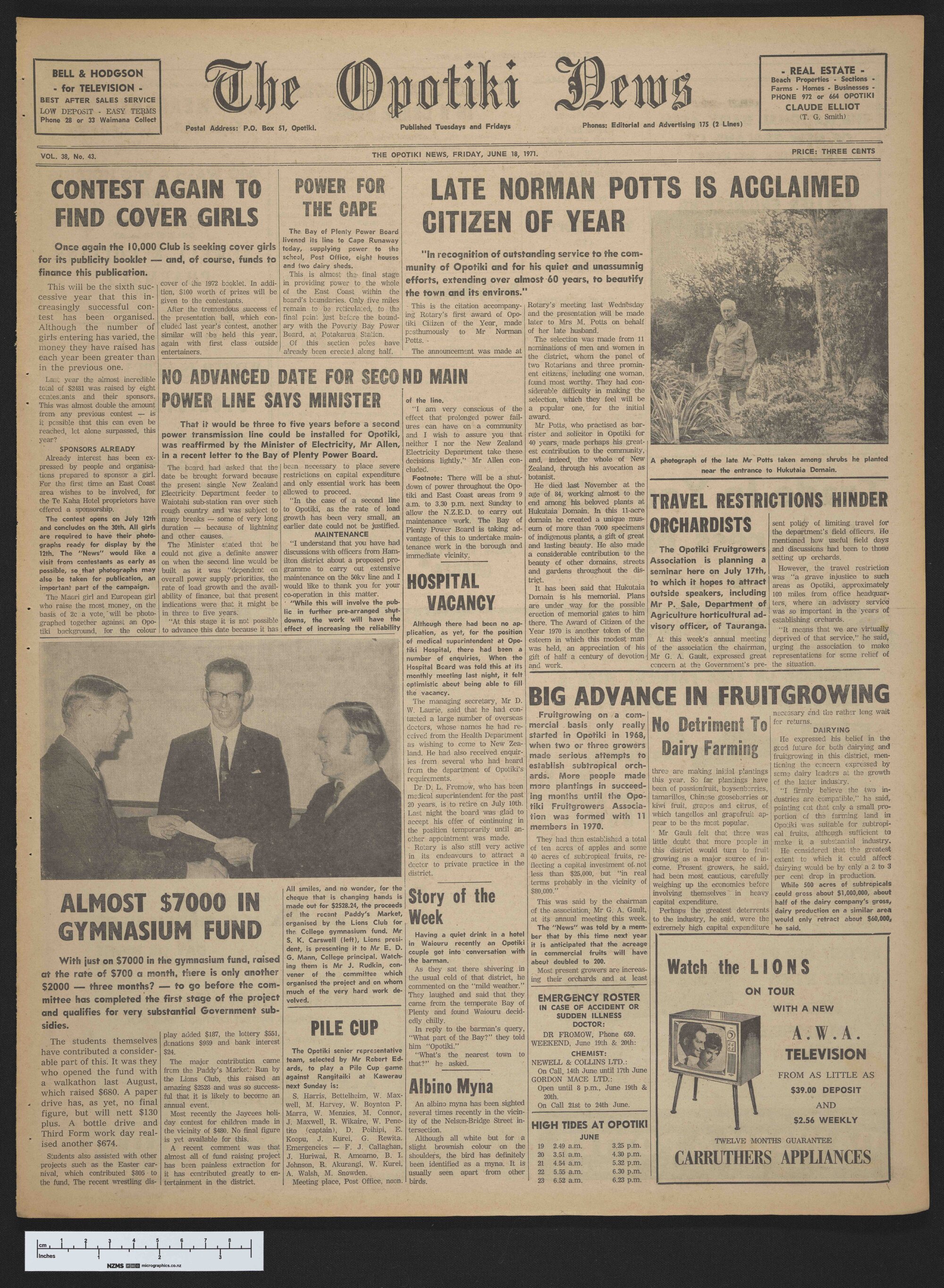 1971-06-18 Opotiki News