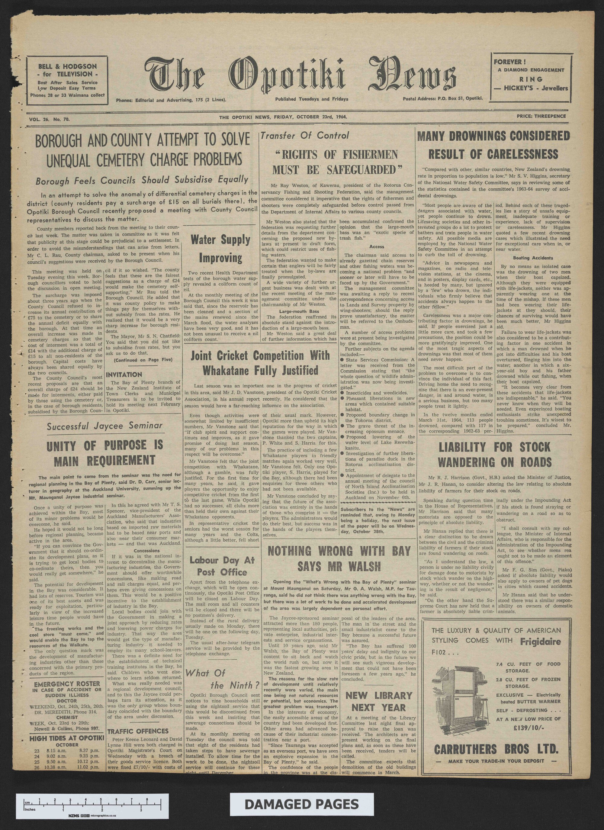 1964-10-23 Opotiki News