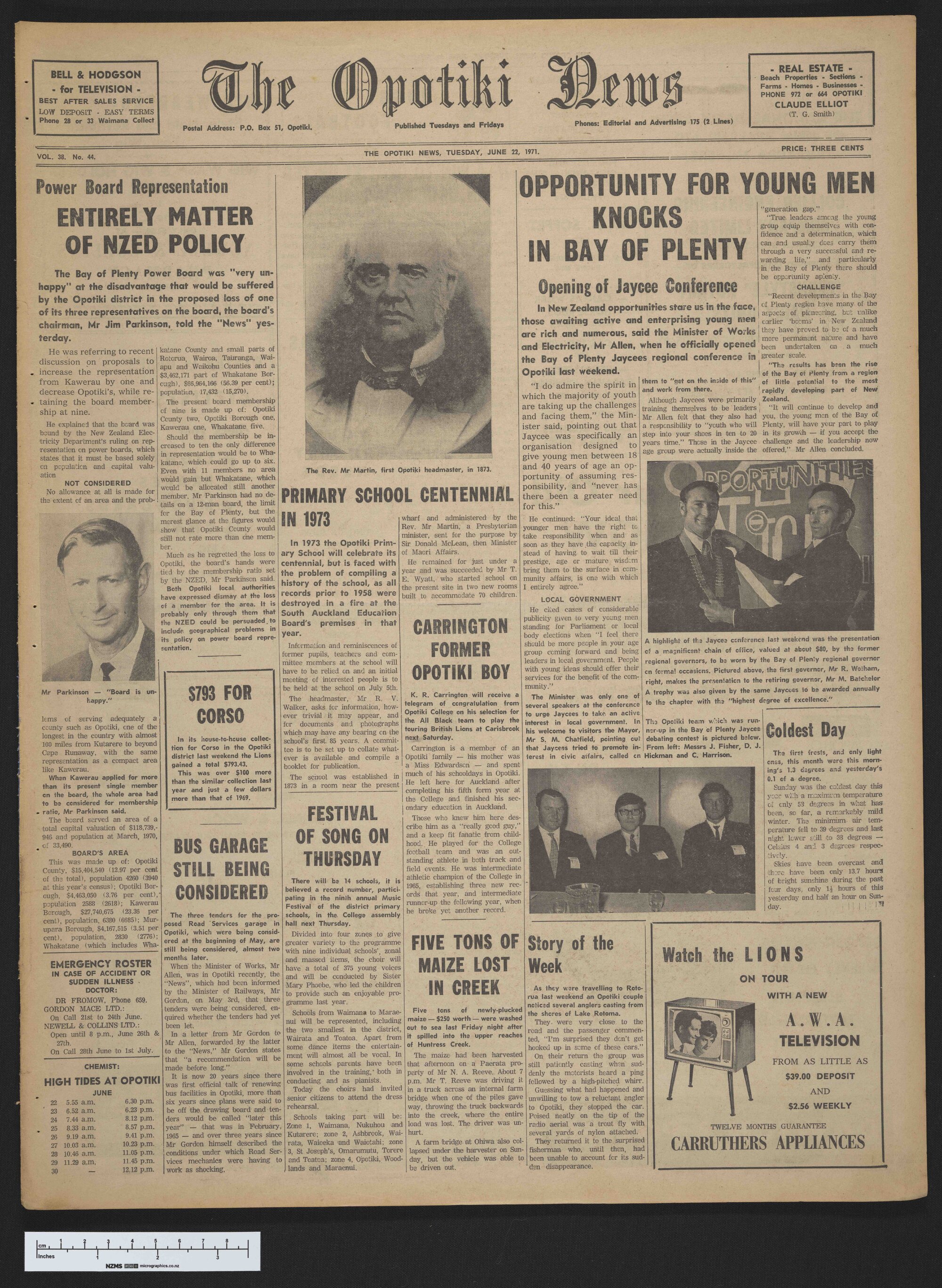 1971-06-22 Opotiki News