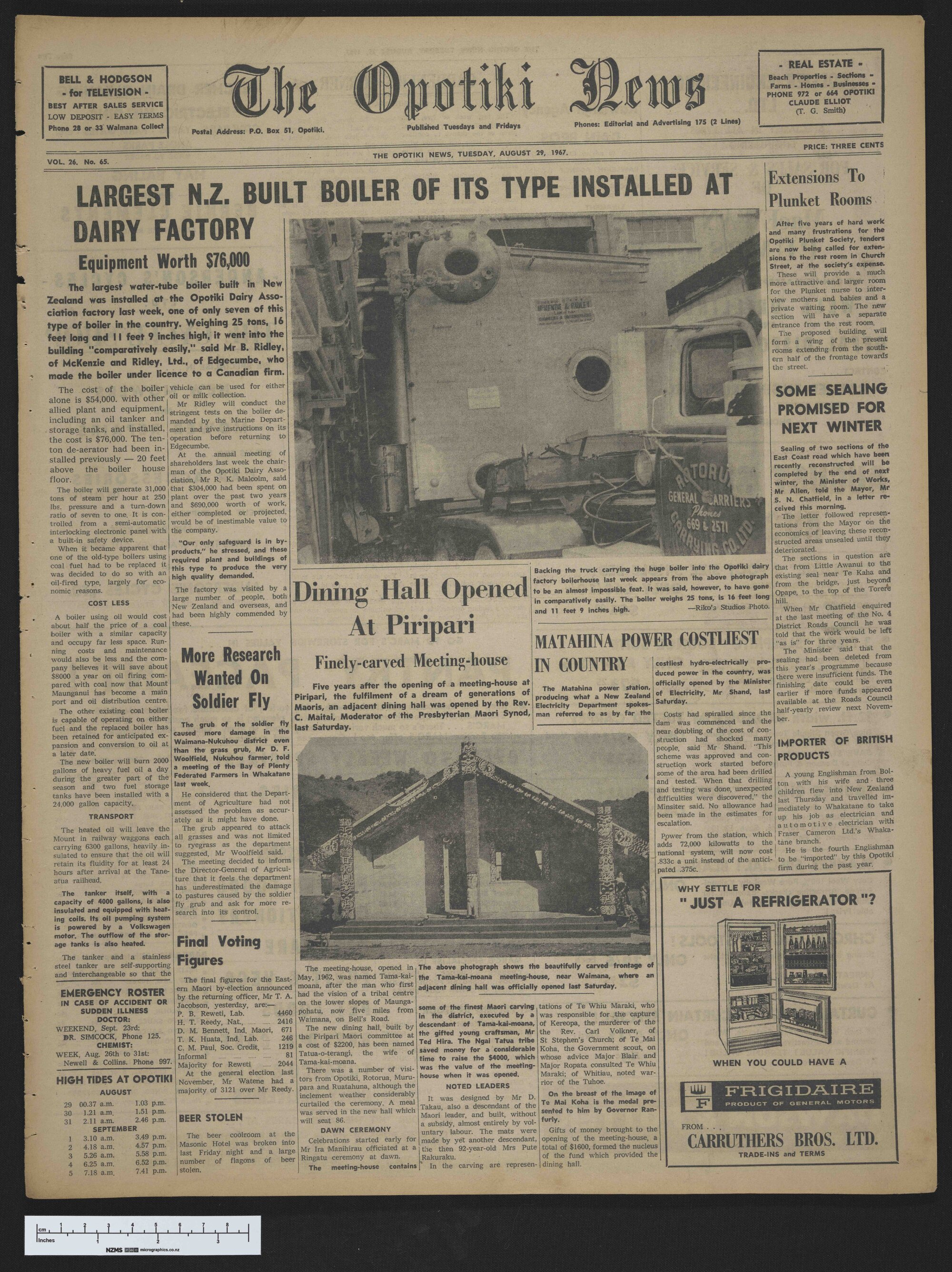1967-08-29 Opotiki News