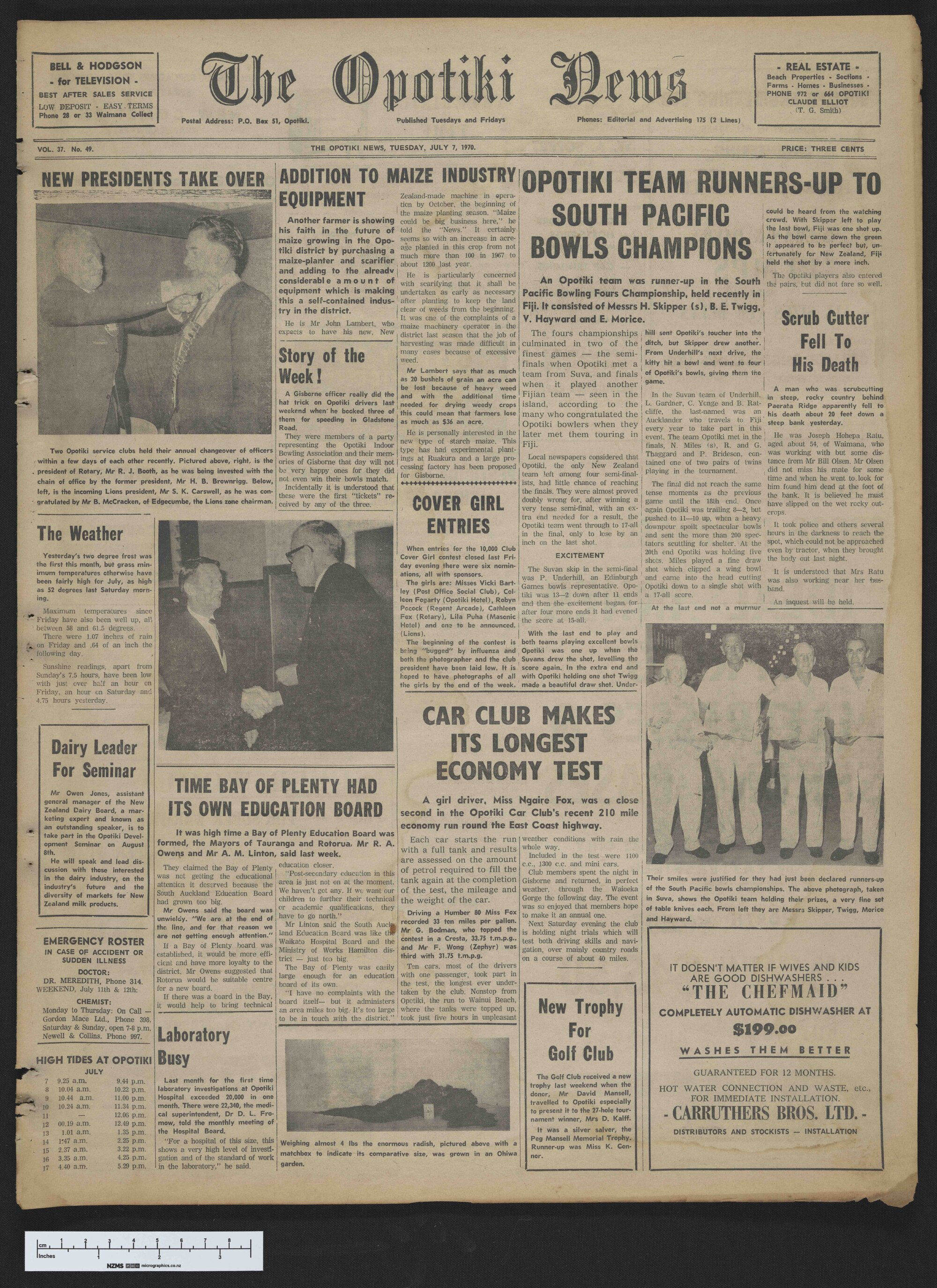 1970-07-07 Opotiki News