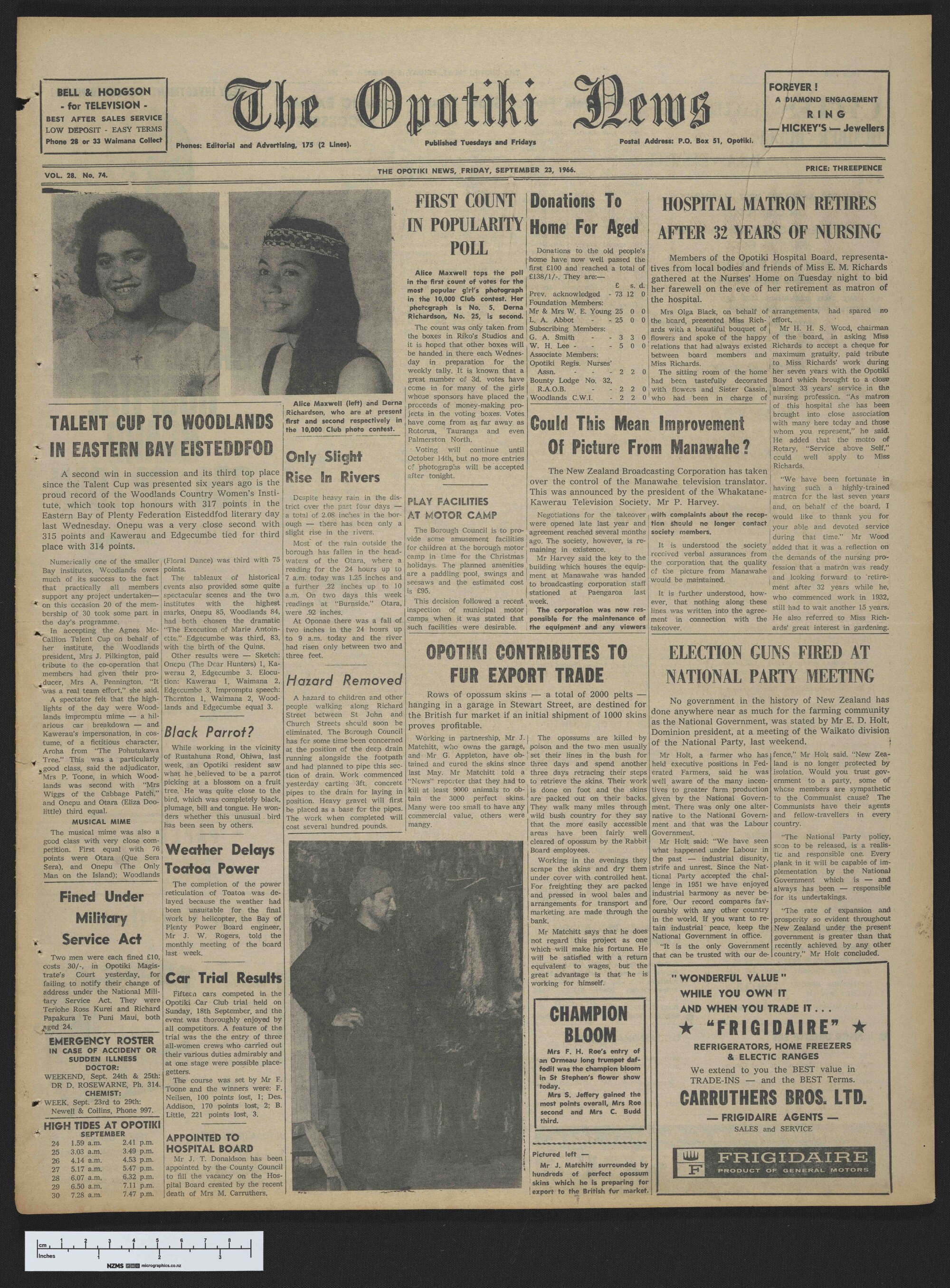 1966-09-23 Opotiki News