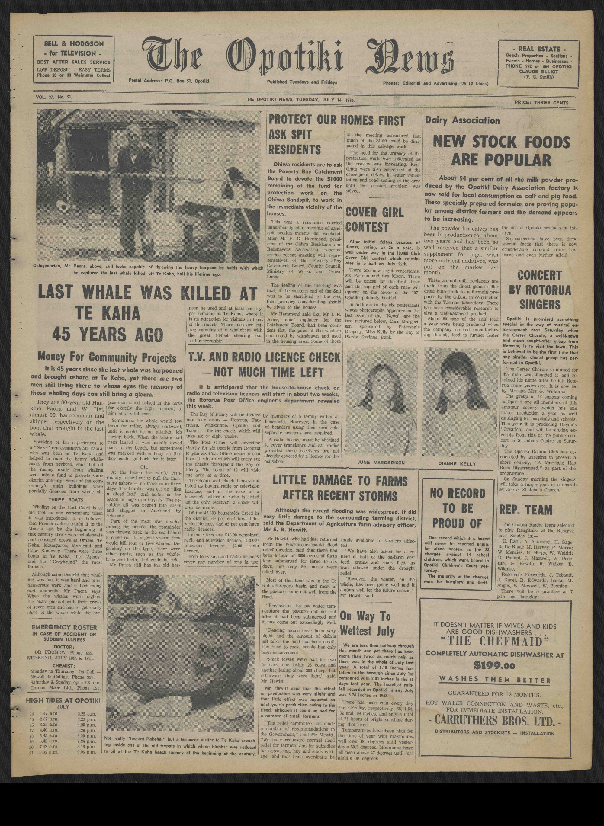 1970-07-14 Opotiki News