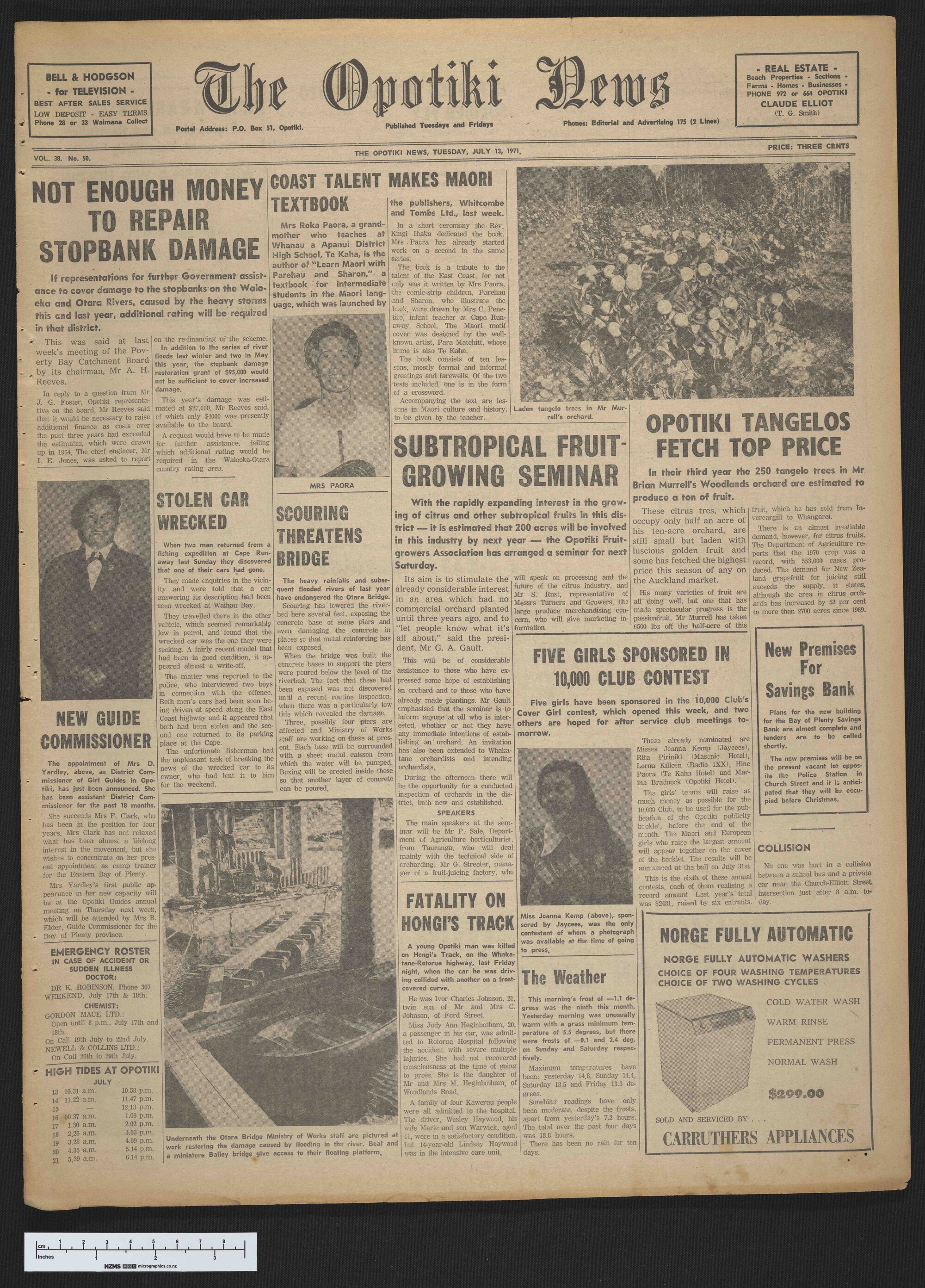 1971-07-13 Opotiki News