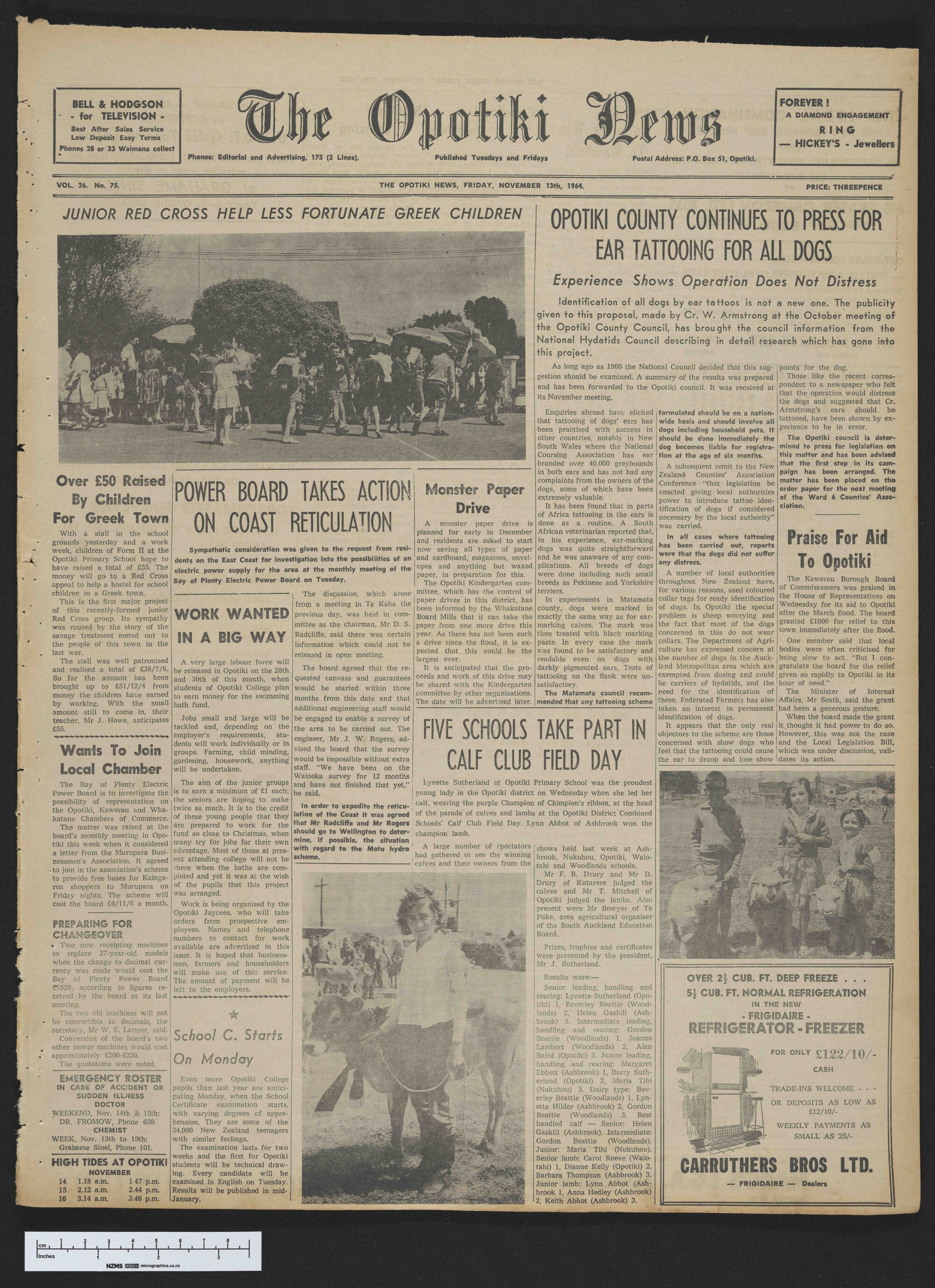 1964-11-13 Opotiki News