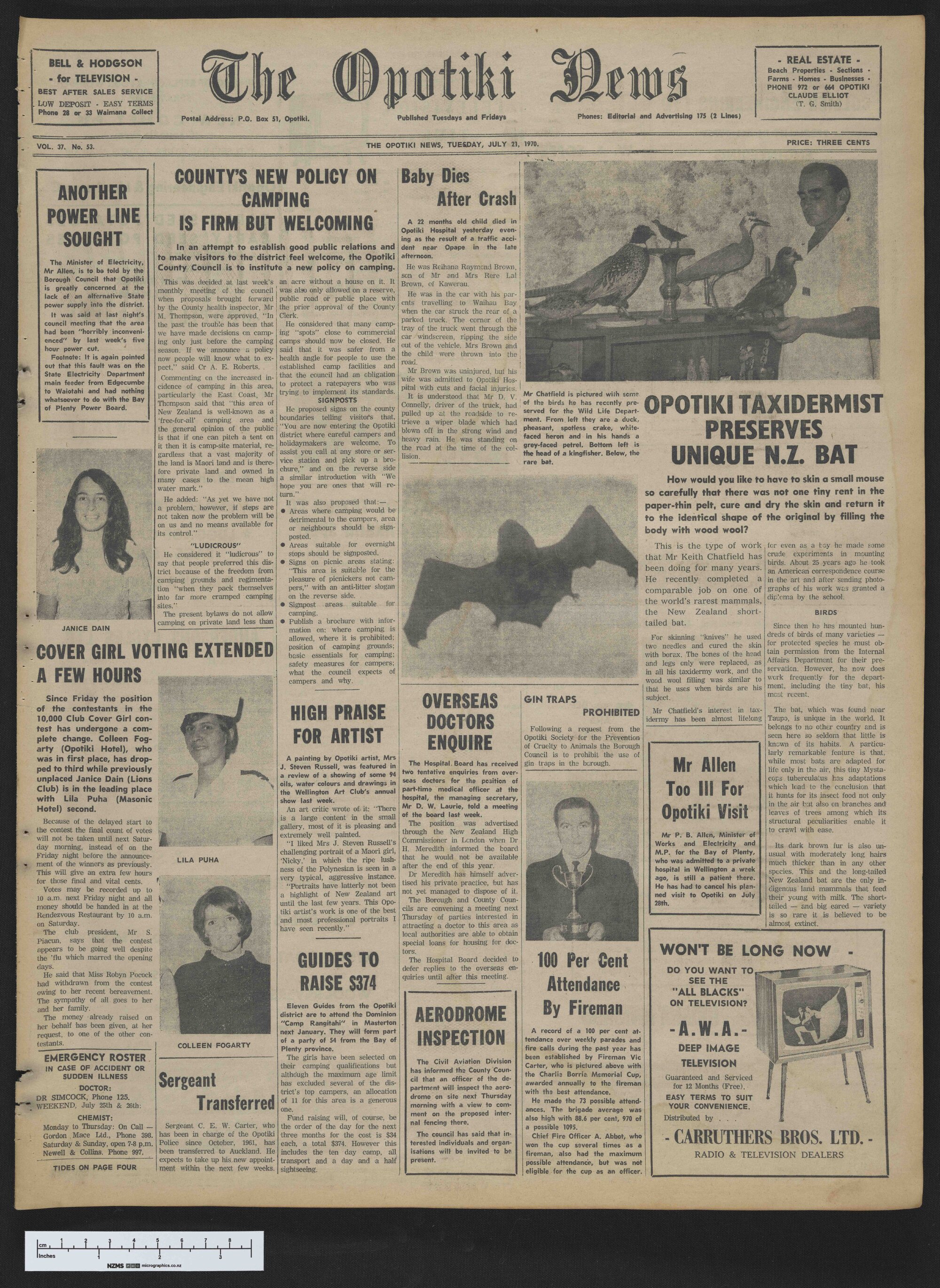 1970-07-21 Opotiki News