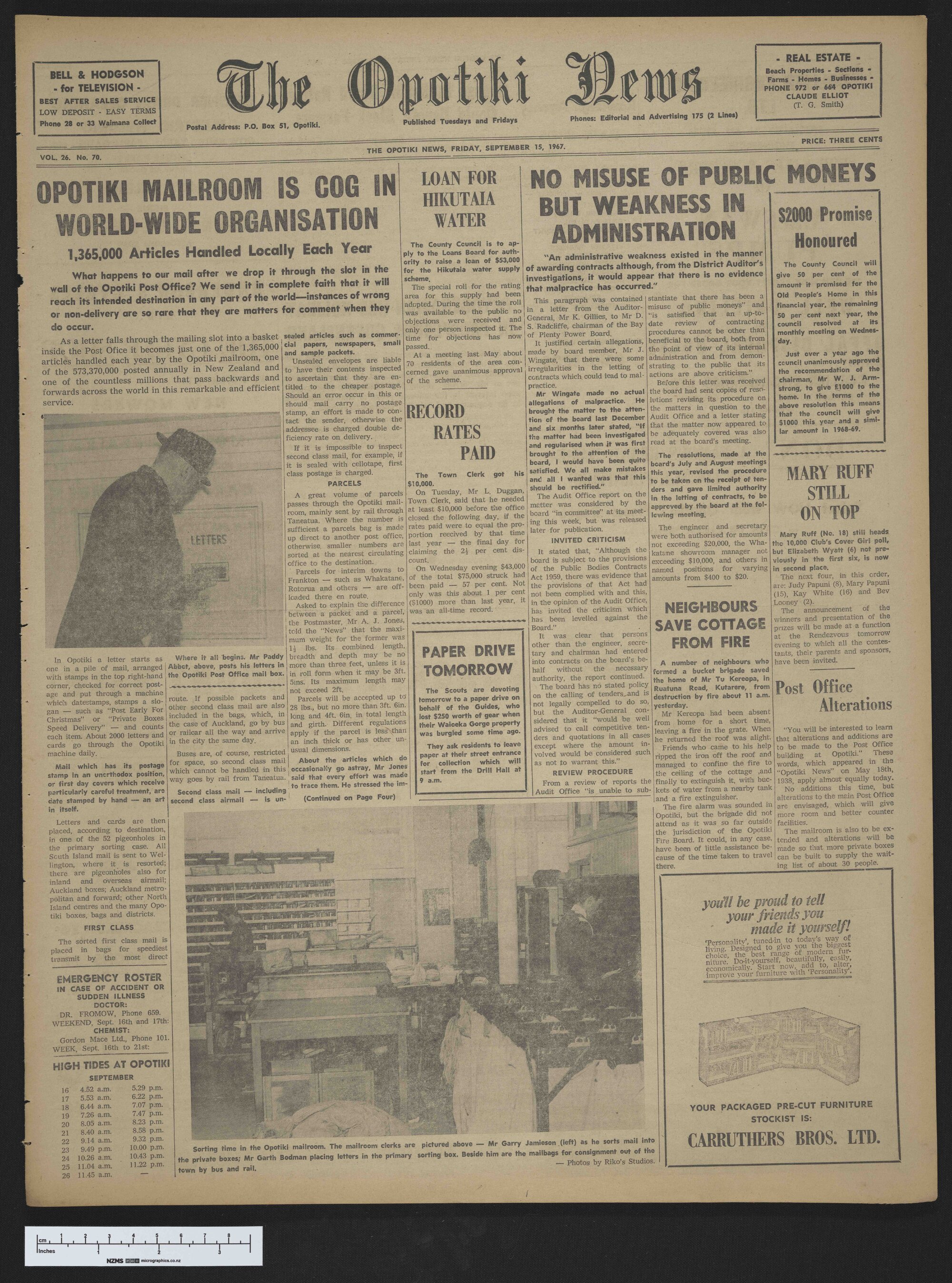 1967-09-15 Opotiki News