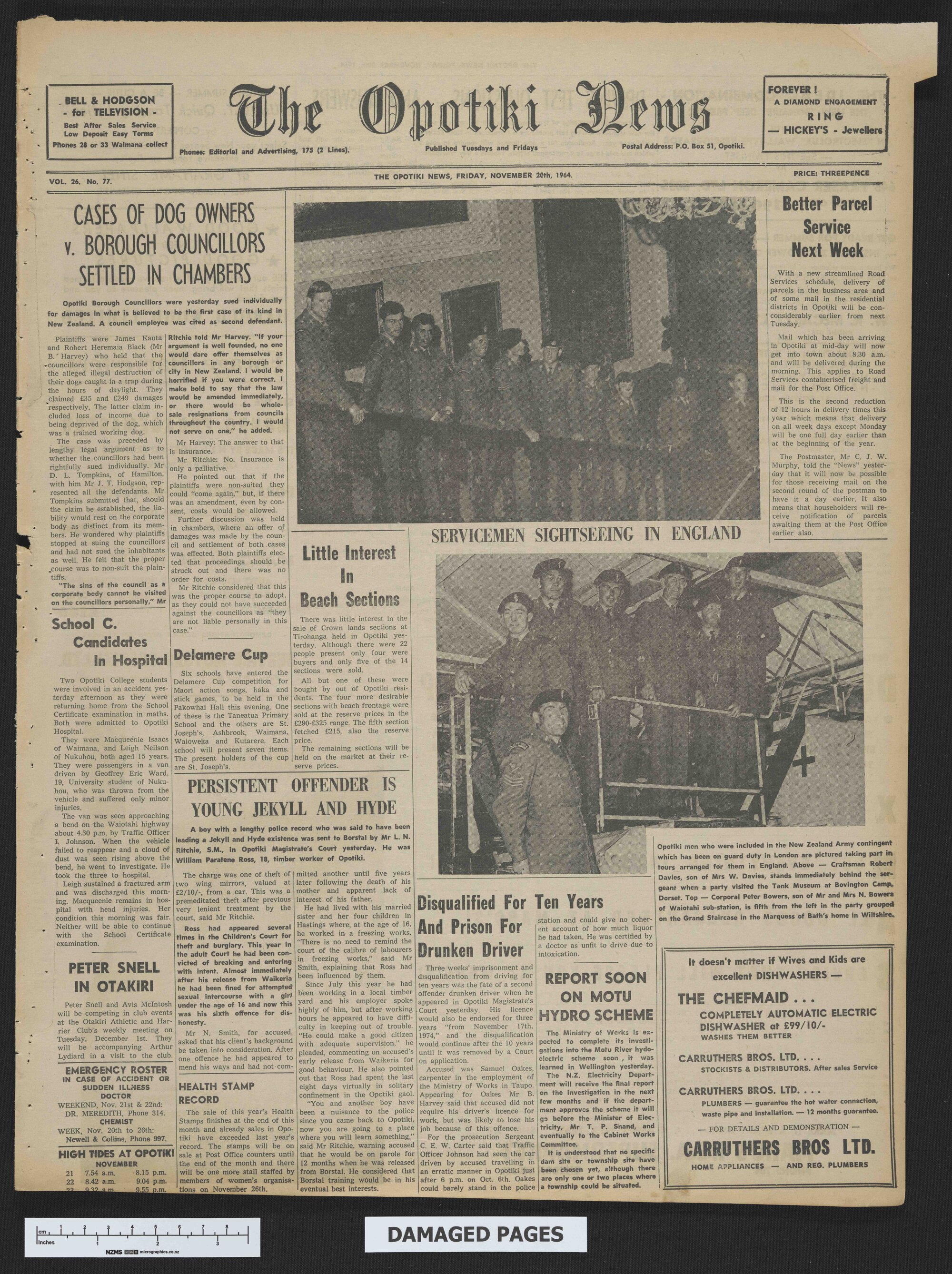 1964-11-20 Opotiki News