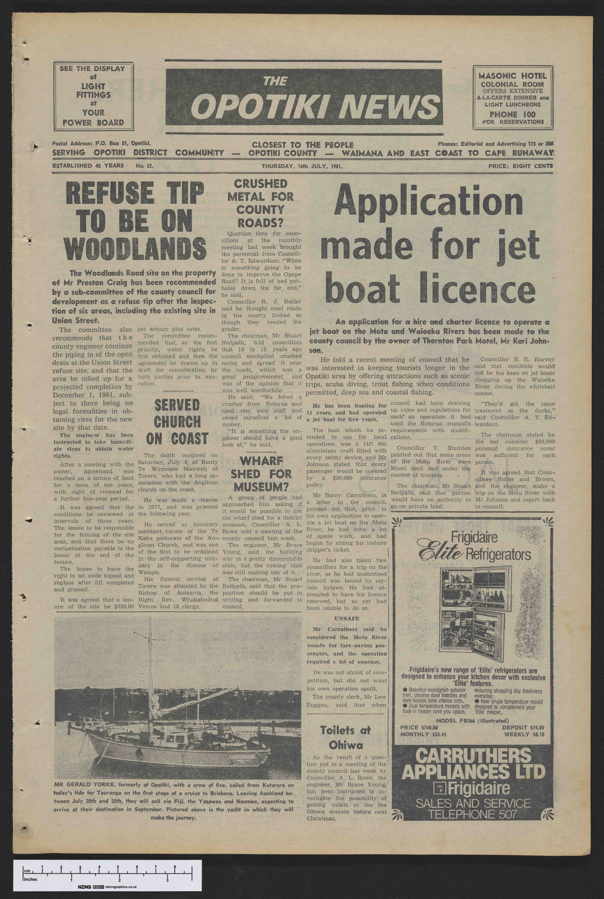 1981-07-16 Opotiki News
