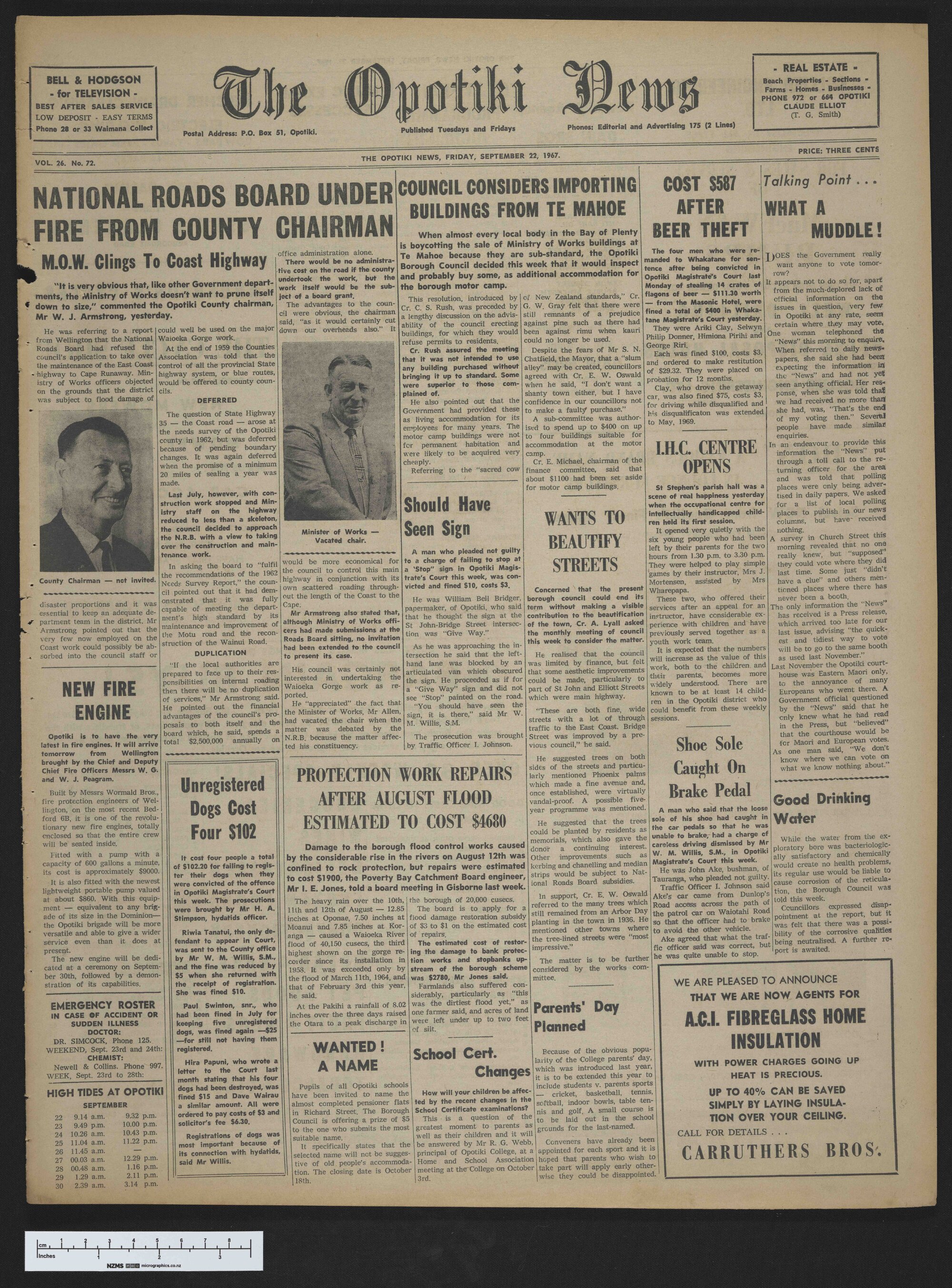 1967-09-22 Opotiki News