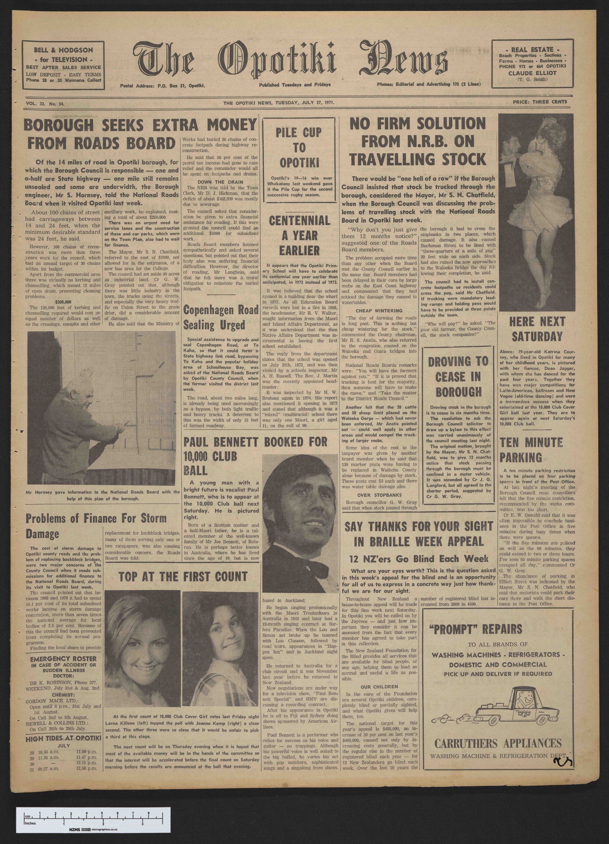 1971-07-27 Opotiki News