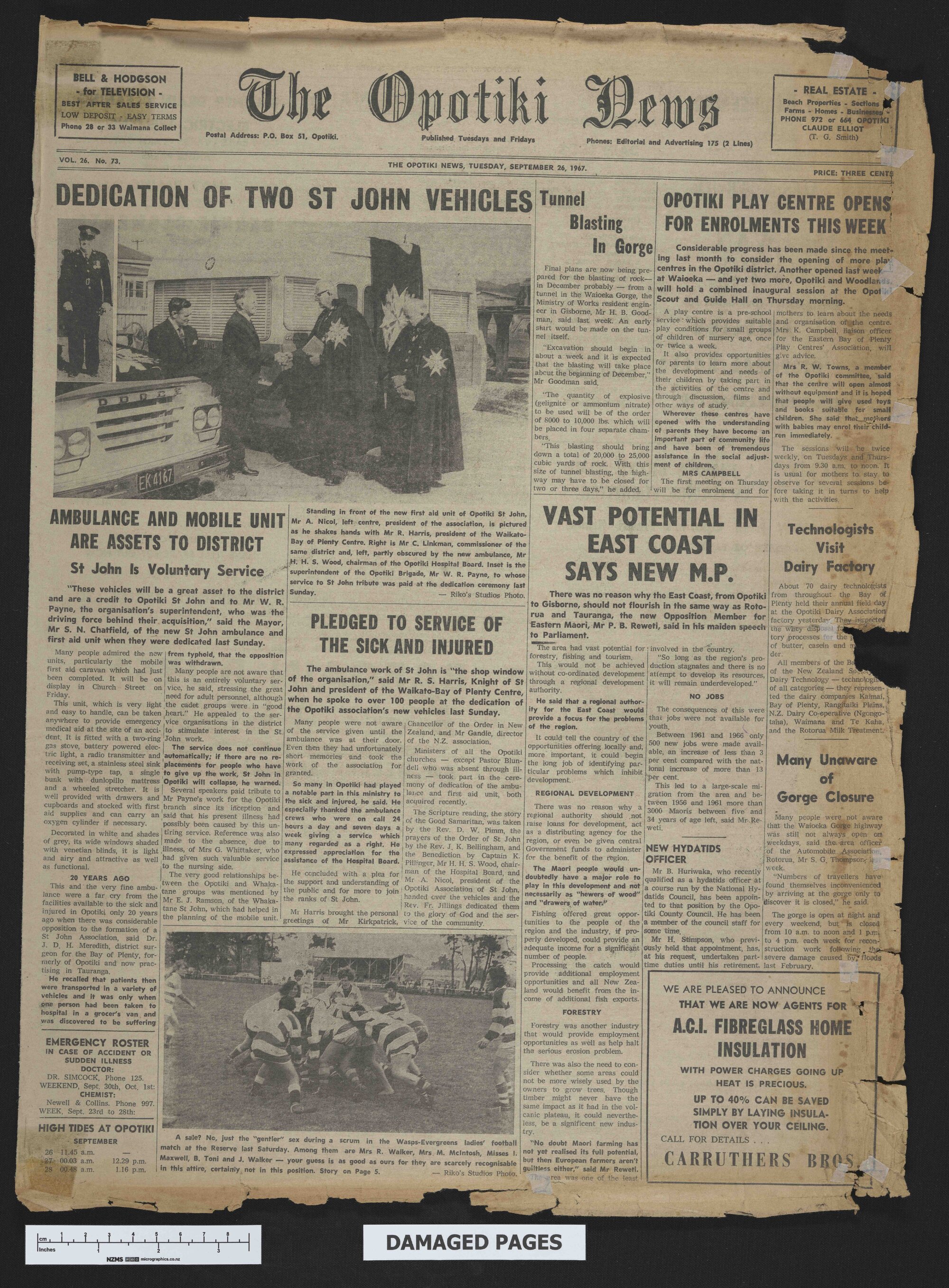 1967-09-26 Opotiki News
