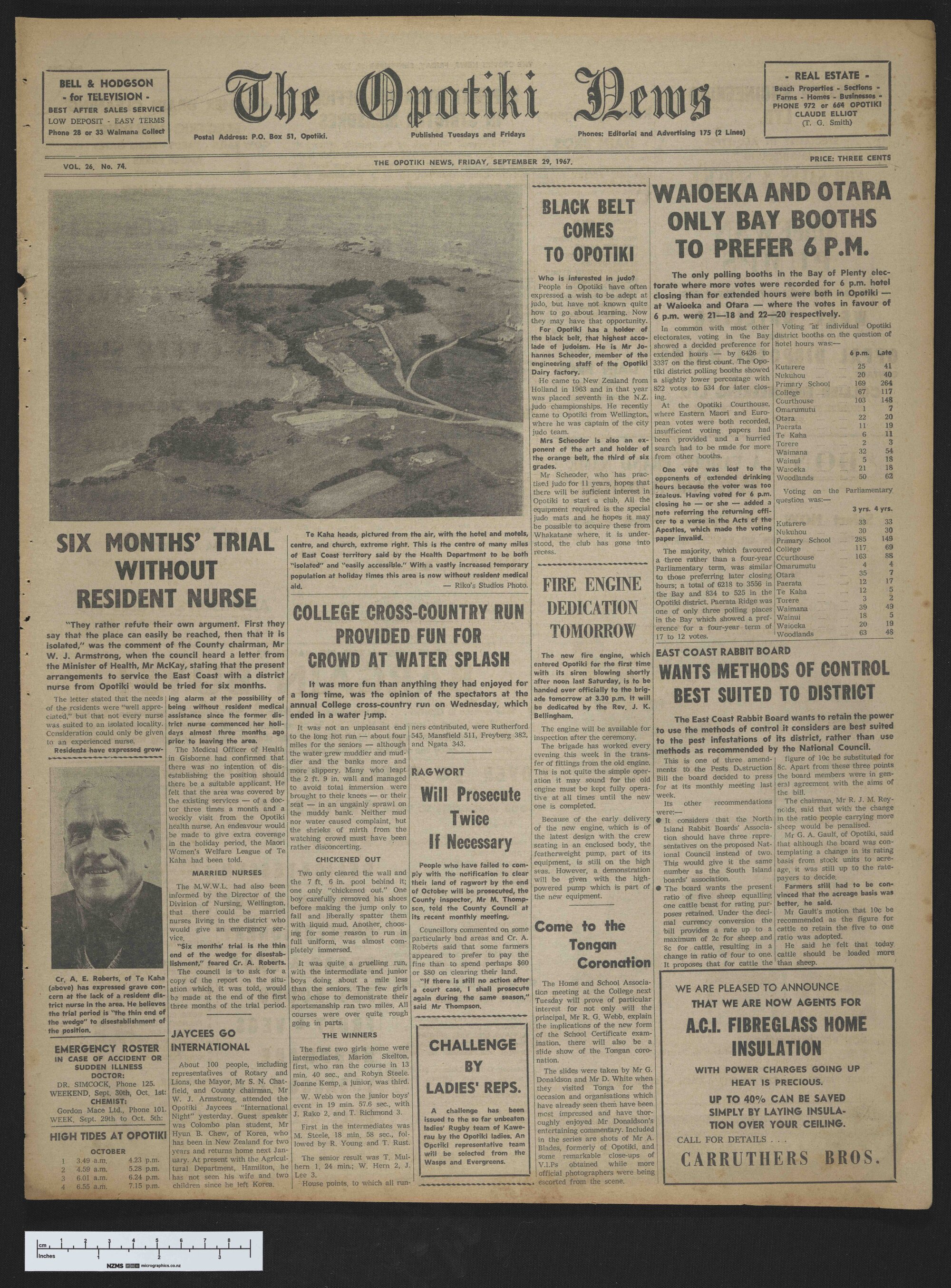 1967-09-29 Opotiki News