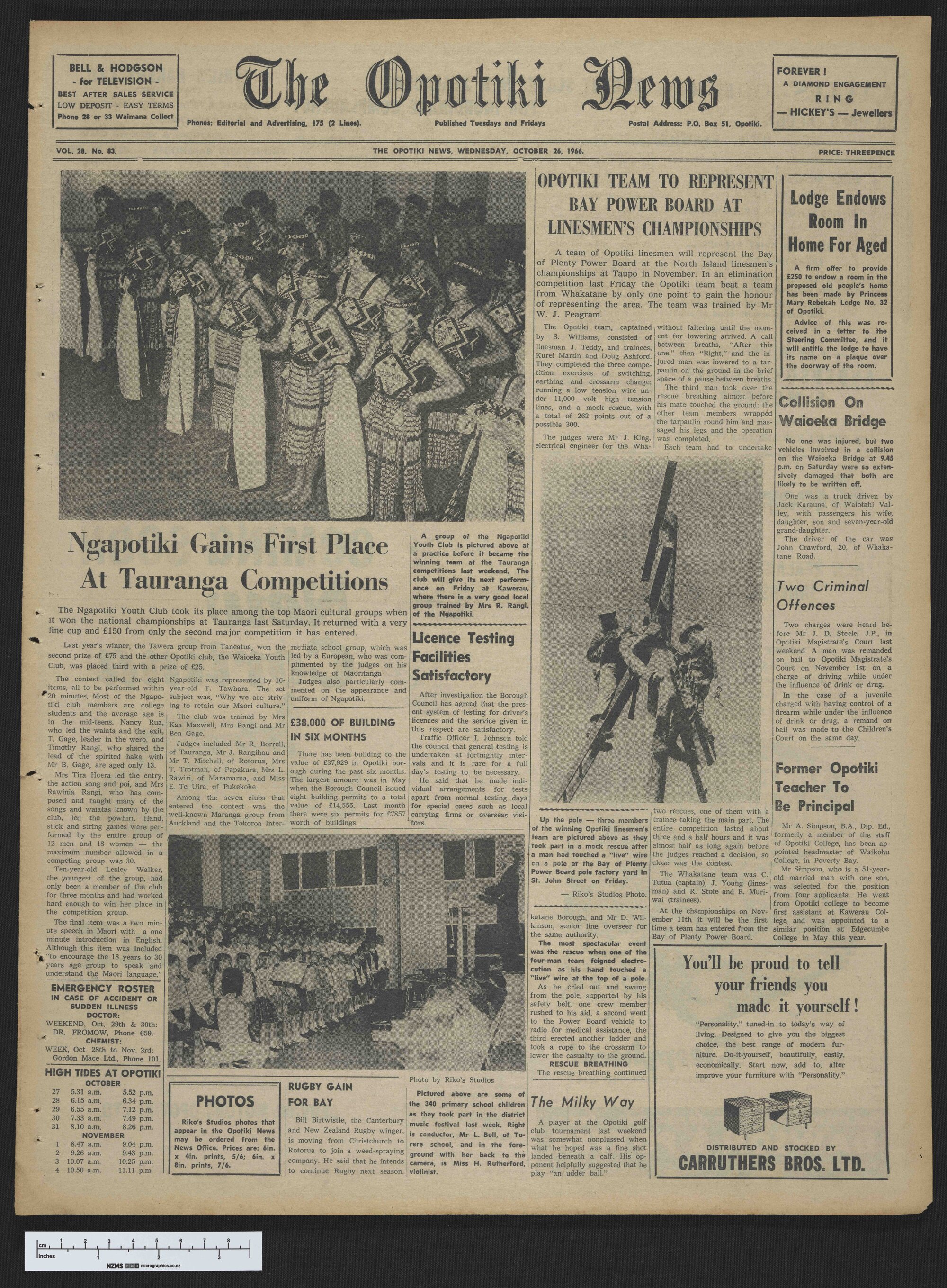1966-10-26 Opotiki News