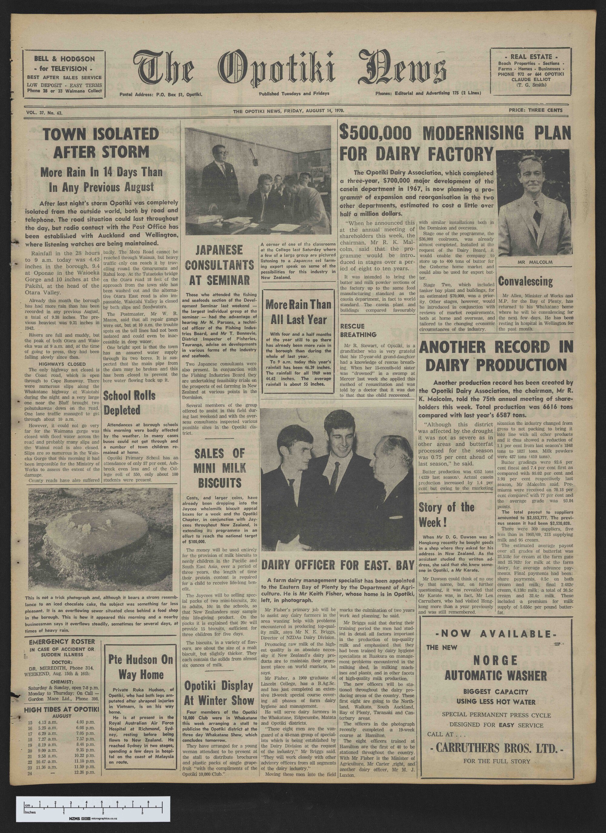 1970-08-14 Opotiki News
