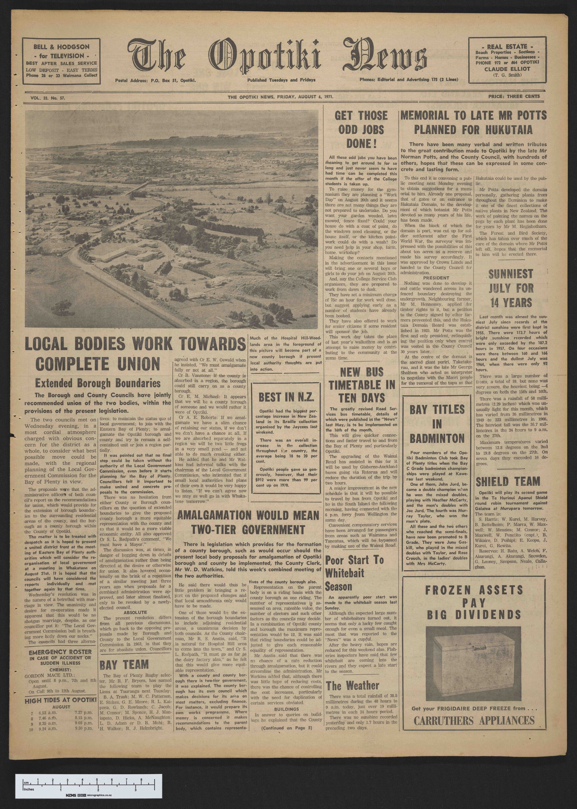 1971-08-06 Opotiki News