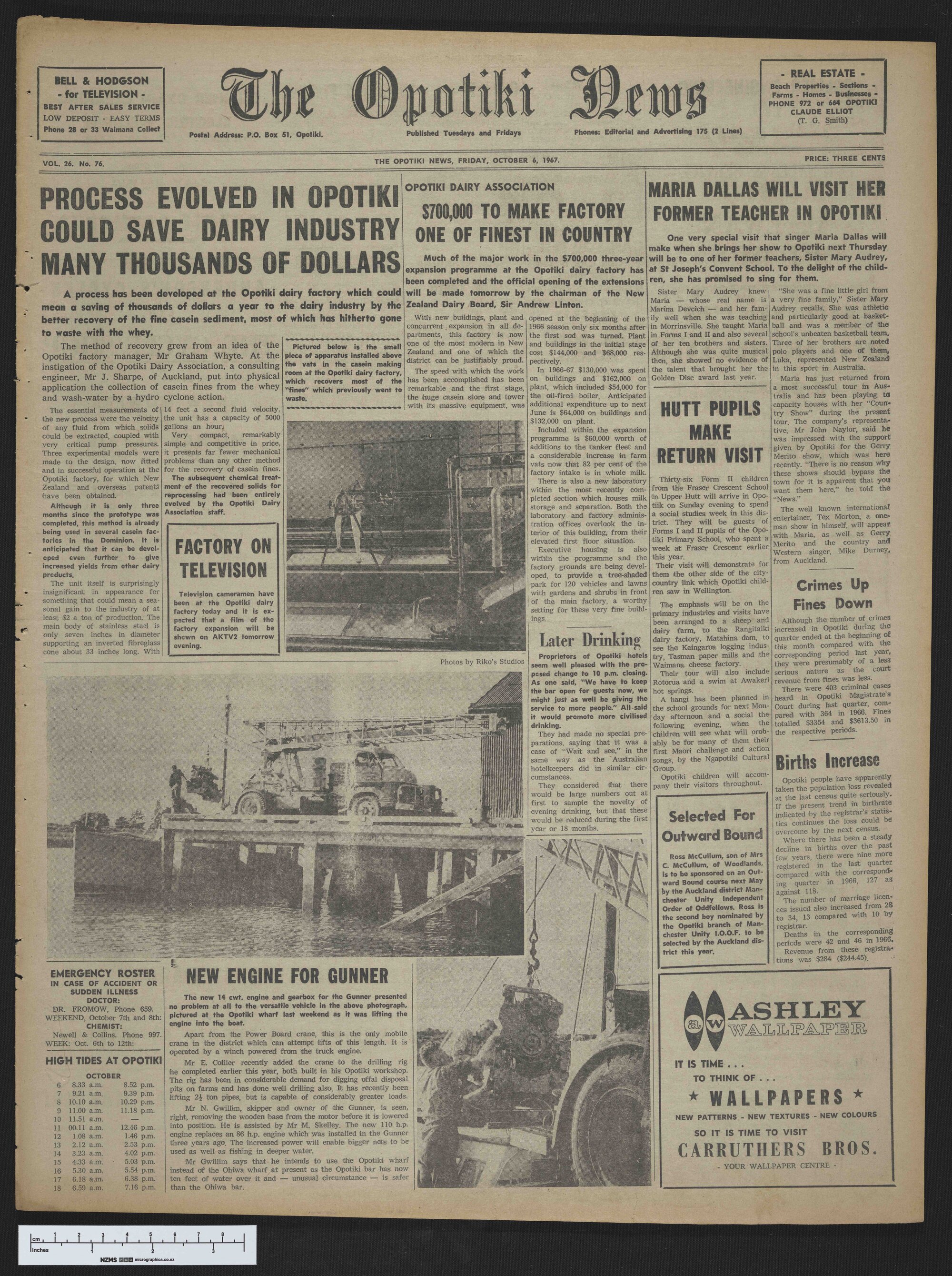 1967-10-06 Opotiki News