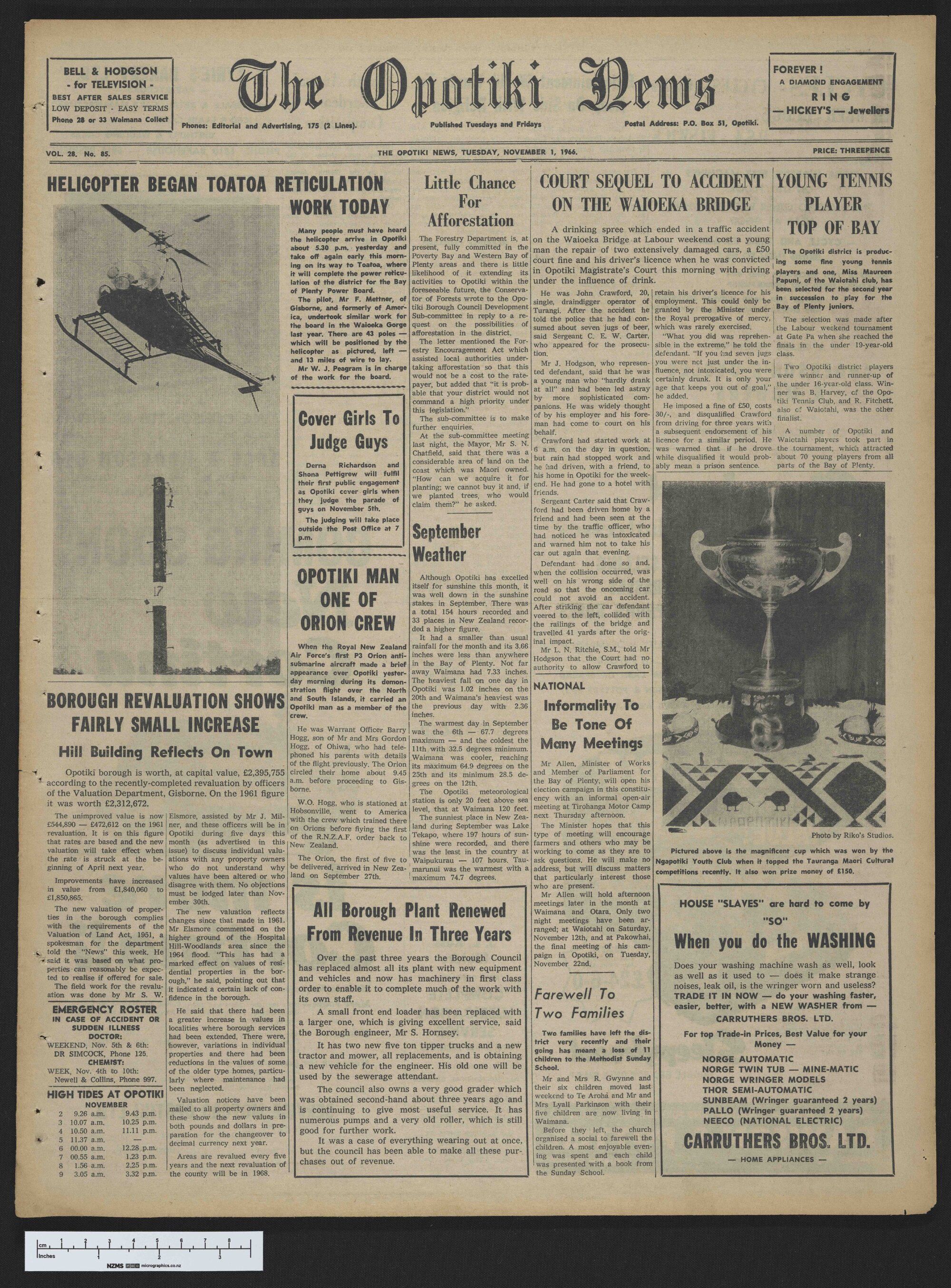 1966-11-01 Opotiki News