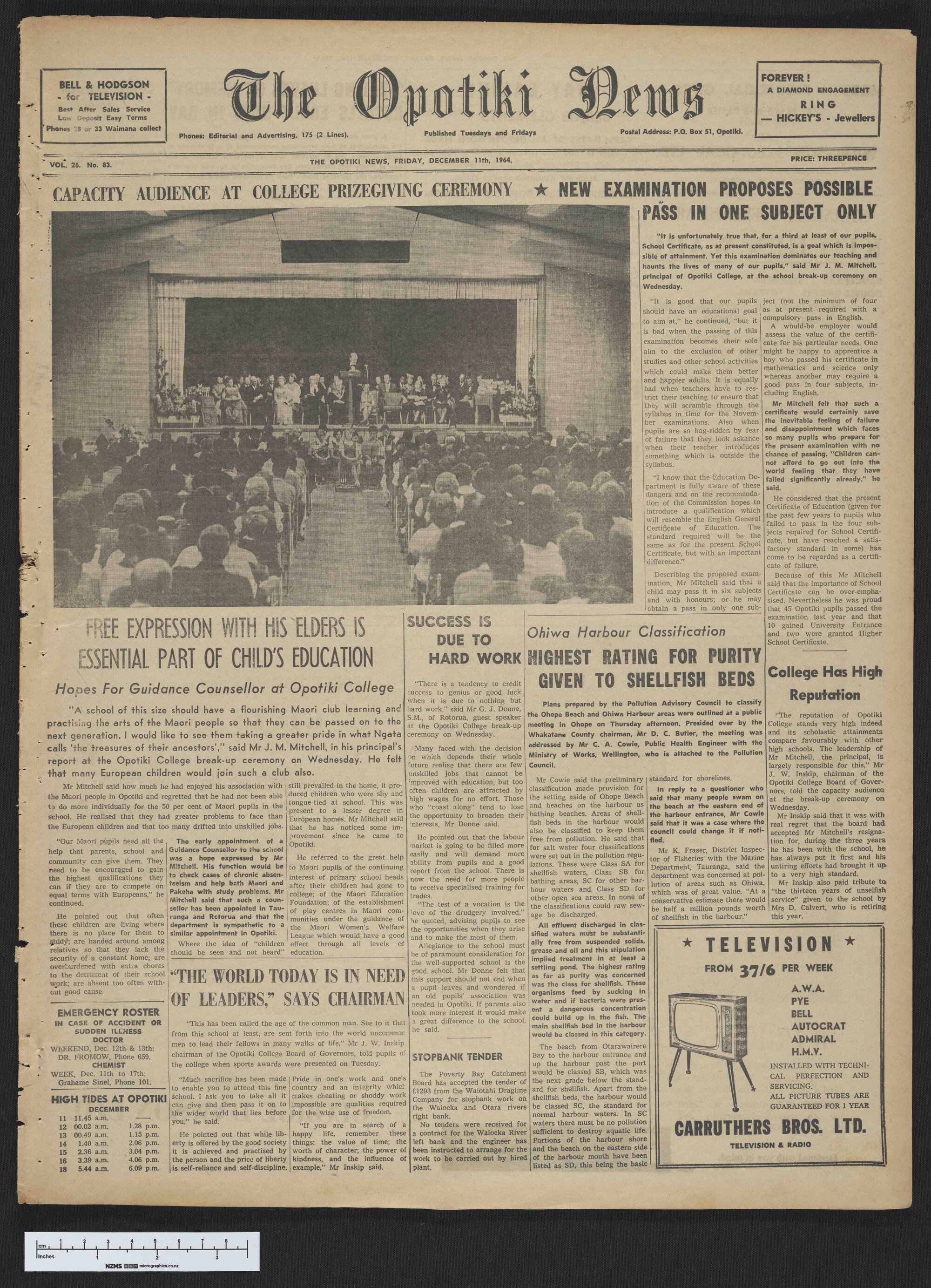 1964-12-11 Opotiki News