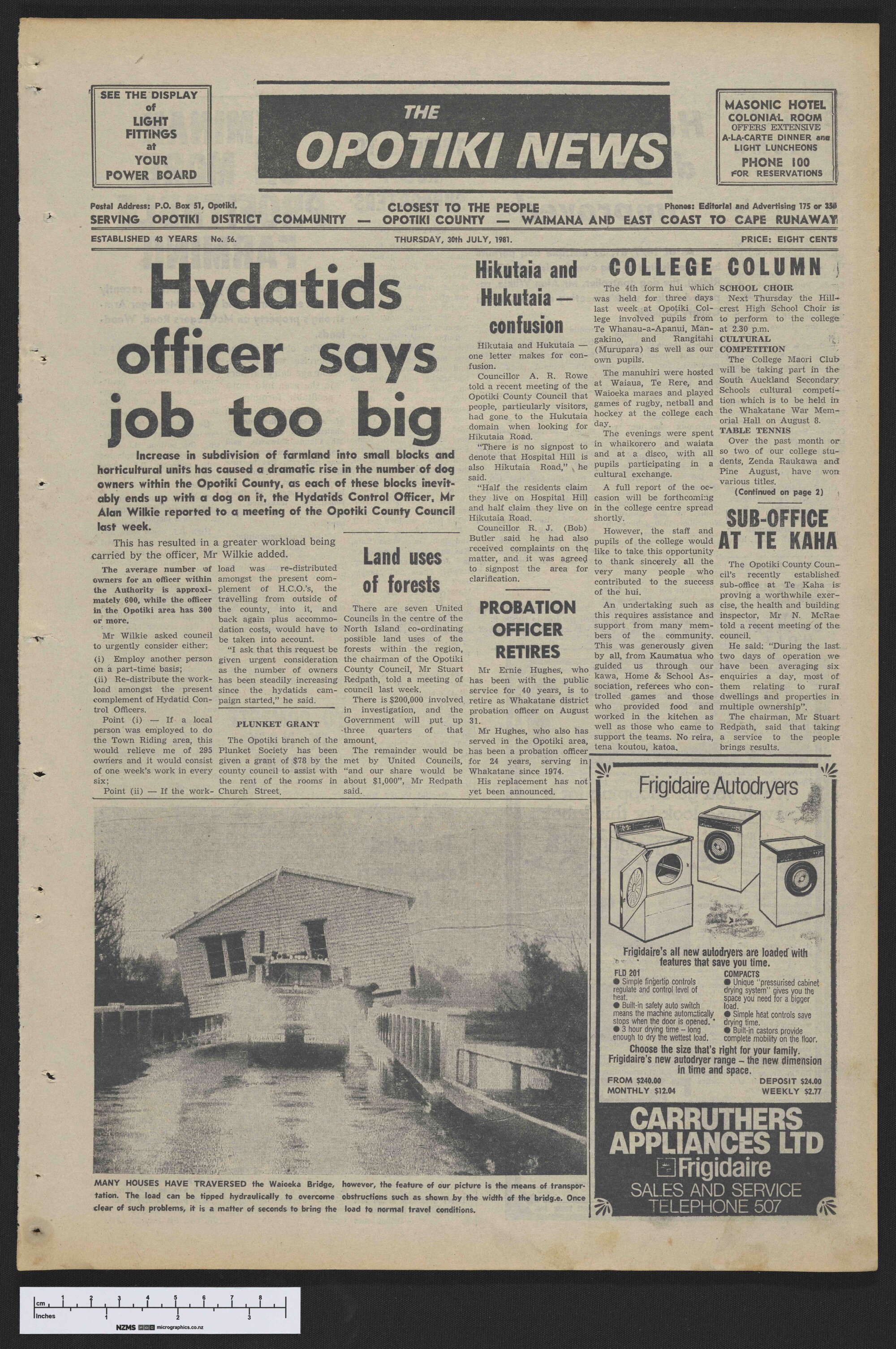 1981-07-30 Opotiki News