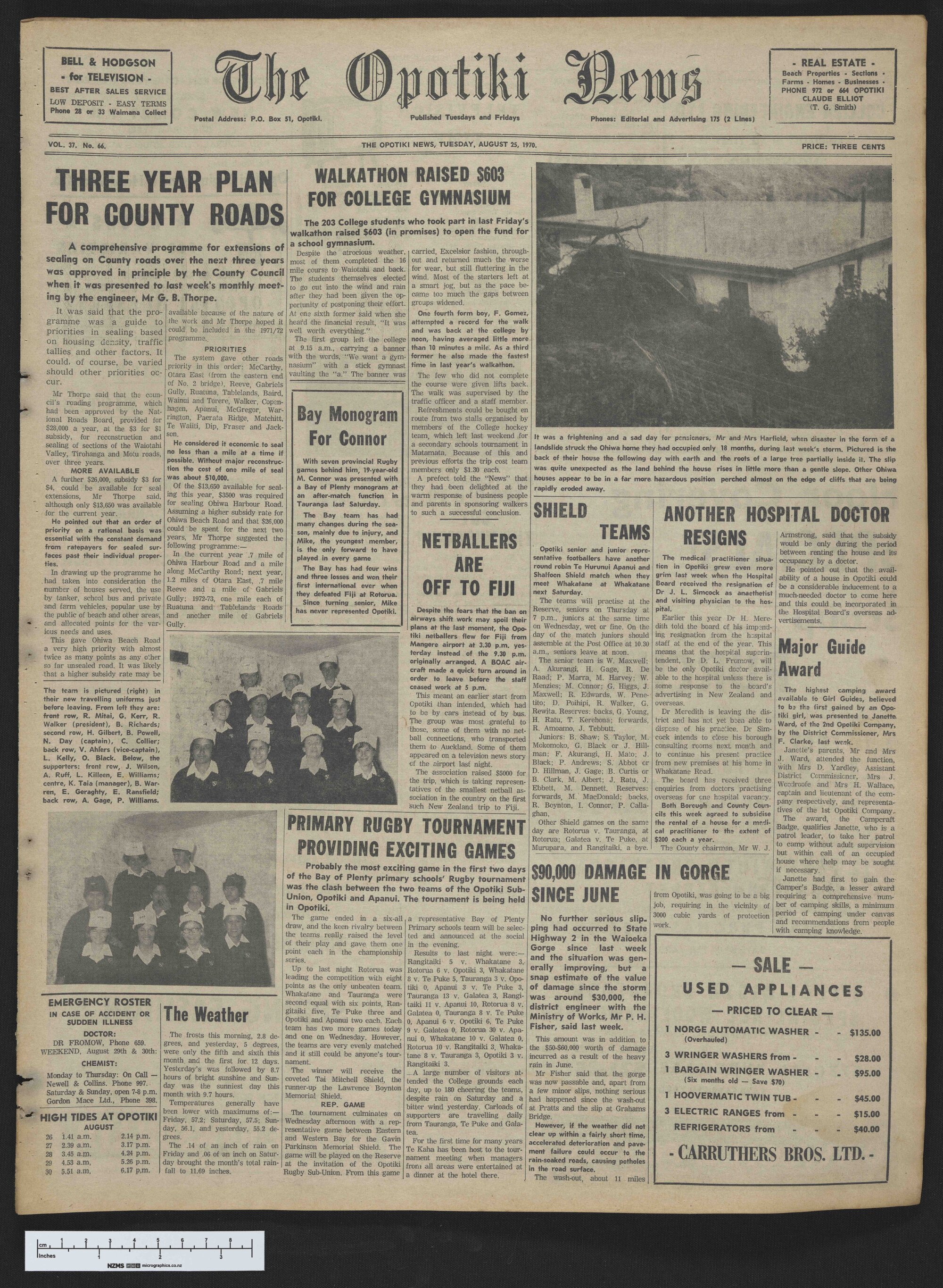 1970-08-25 Opotiki News