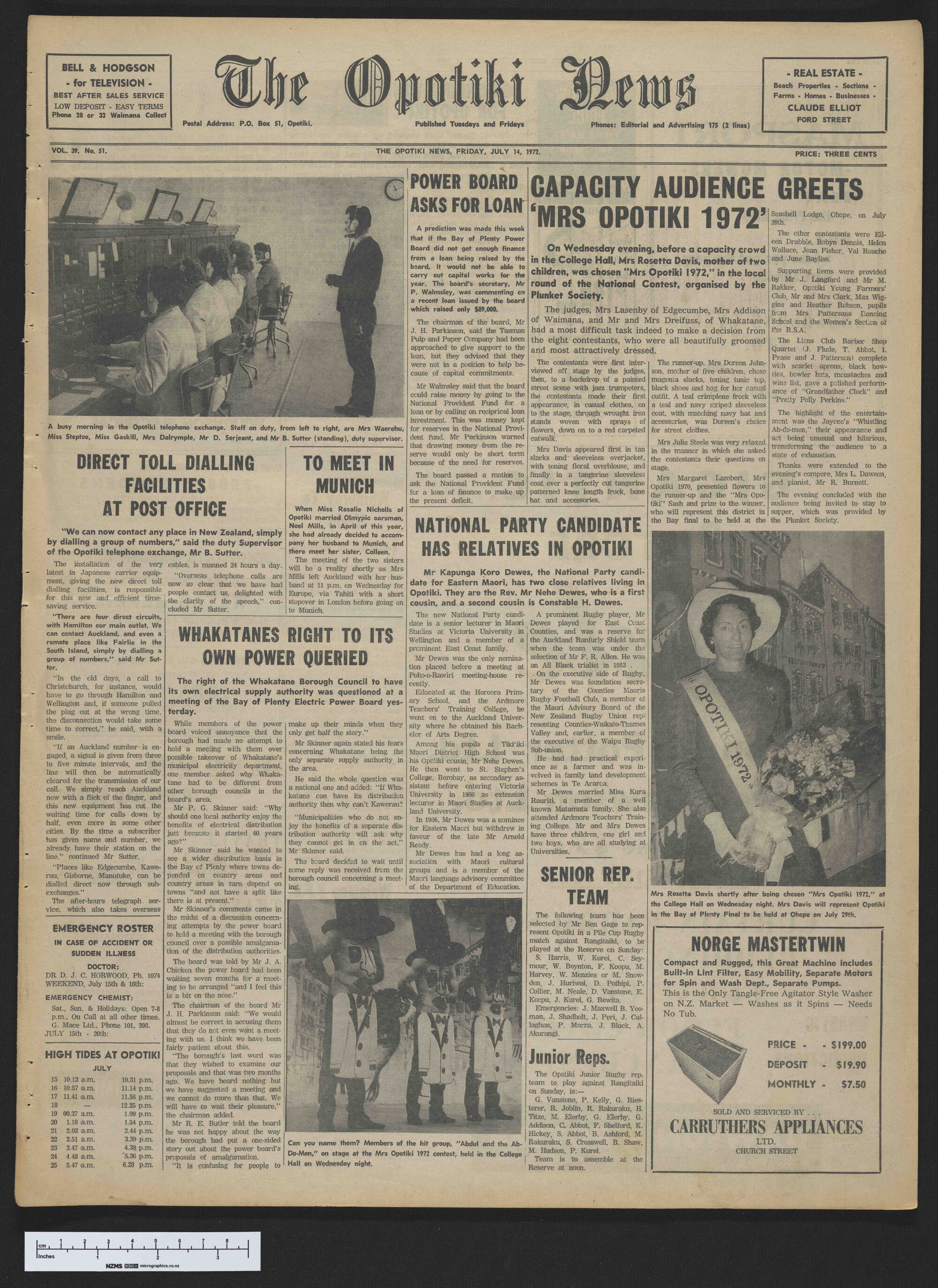 1972-07-14 Opotiki News