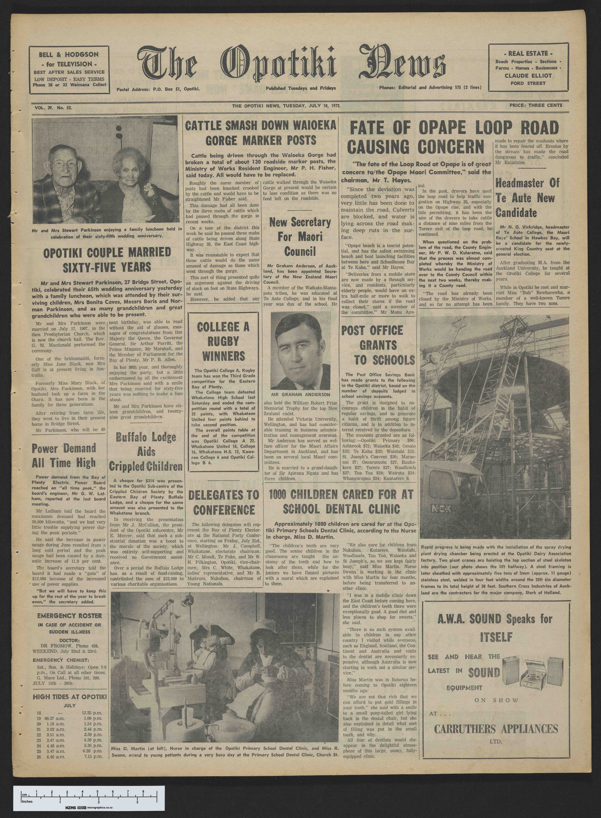 1972-07-18 Opotiki News