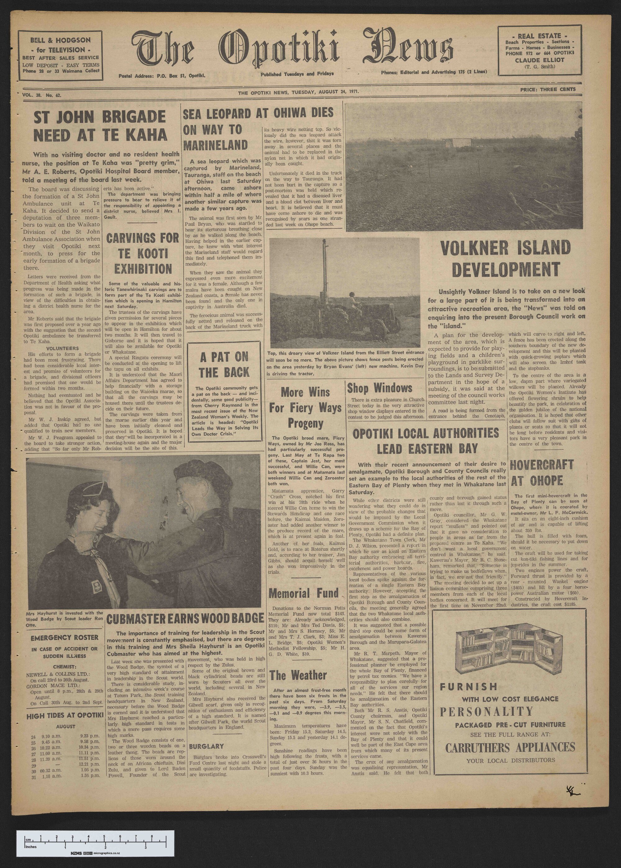 1971-08-24 Opotiki News
