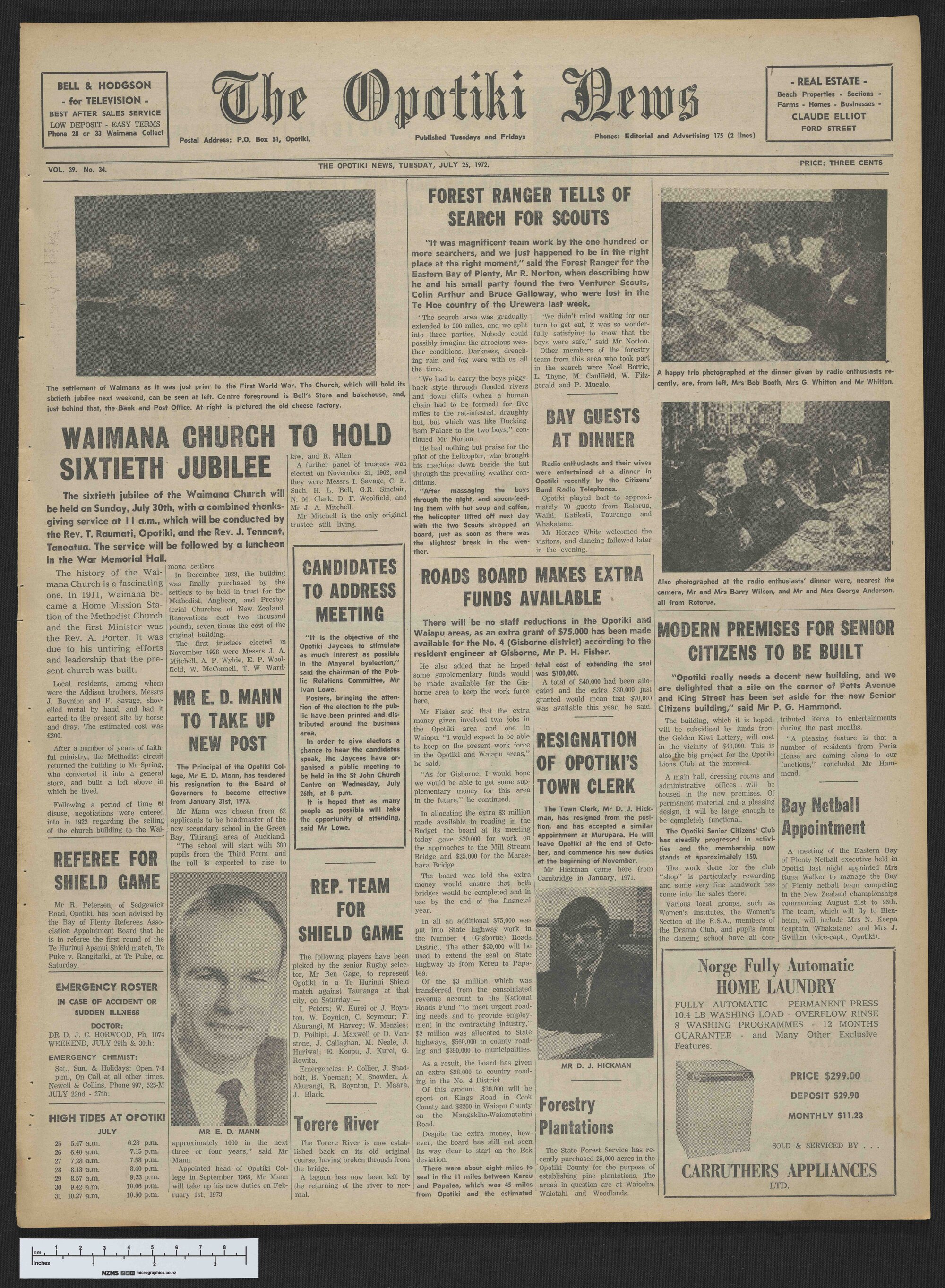 1972-07-25 Opotiki News