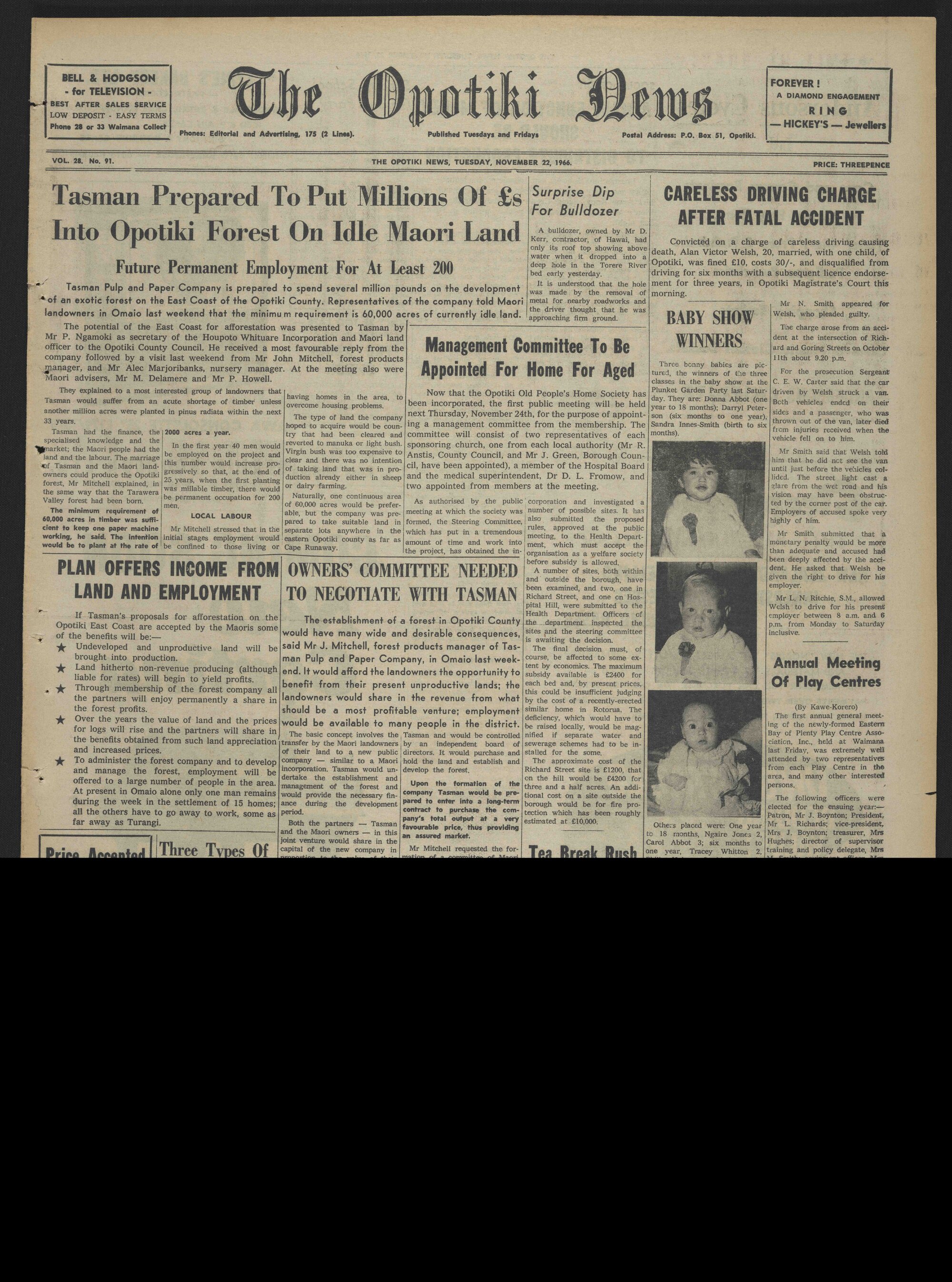 1966-11-22 Opotiki News