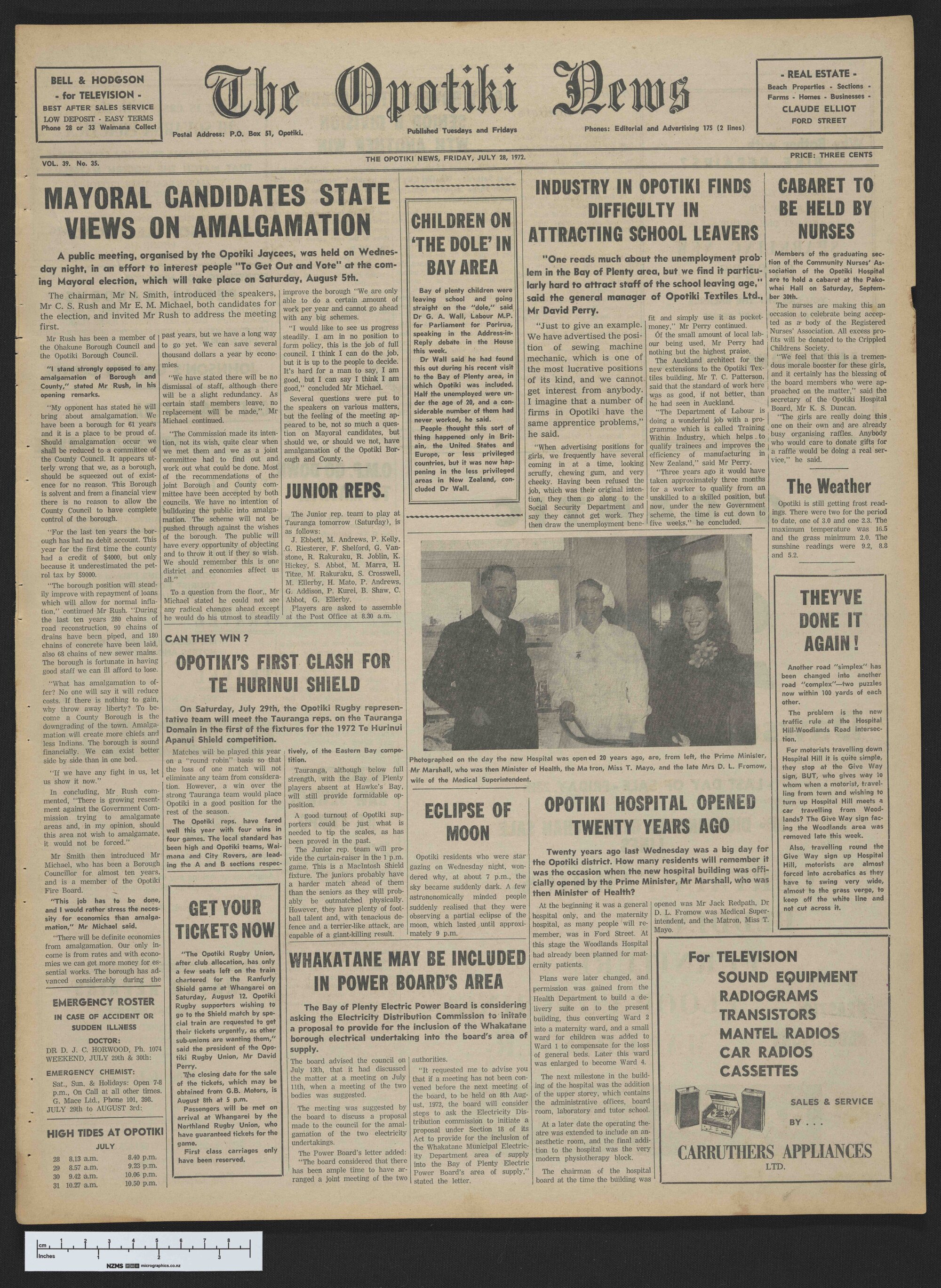 1972-07-28 Opotiki News