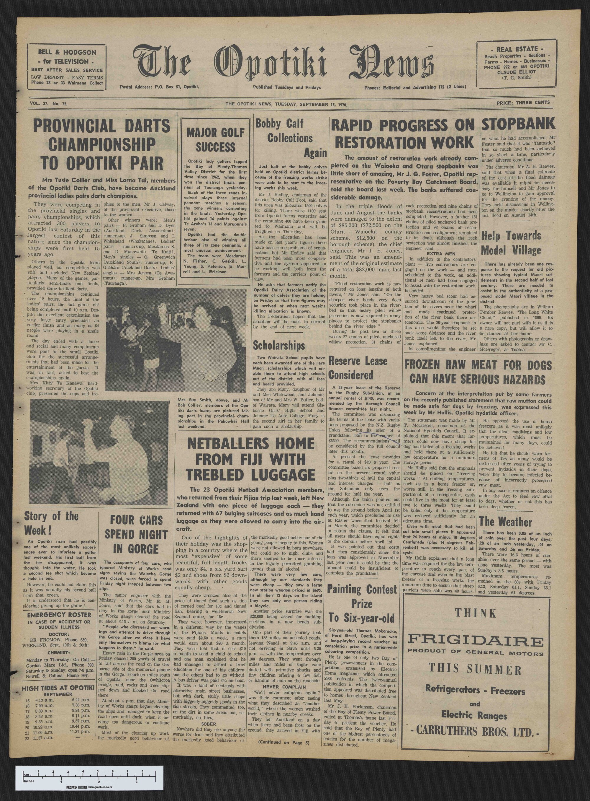 1970-09-15 Opotiki News