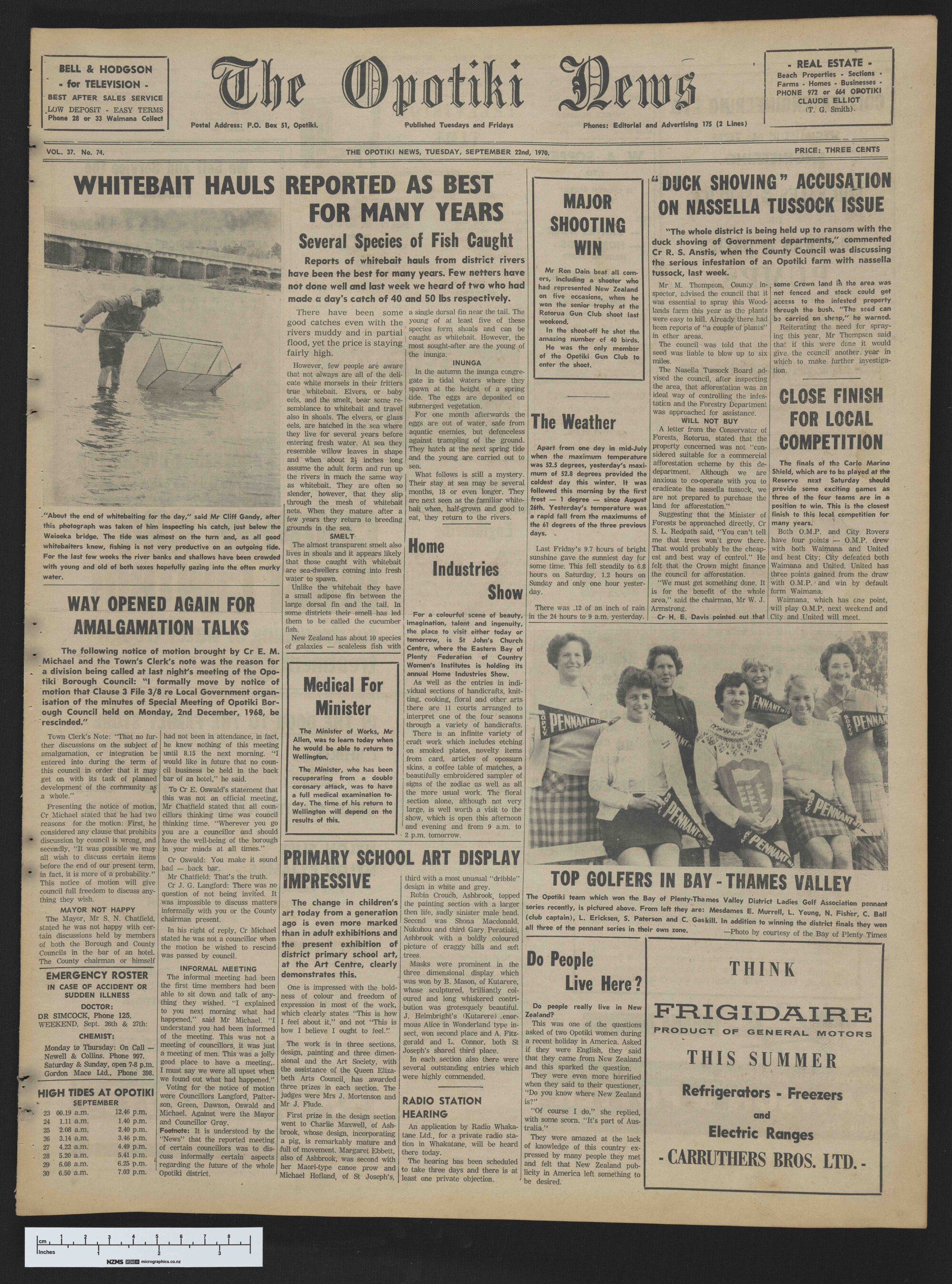 1970-09-22 Opotiki News
