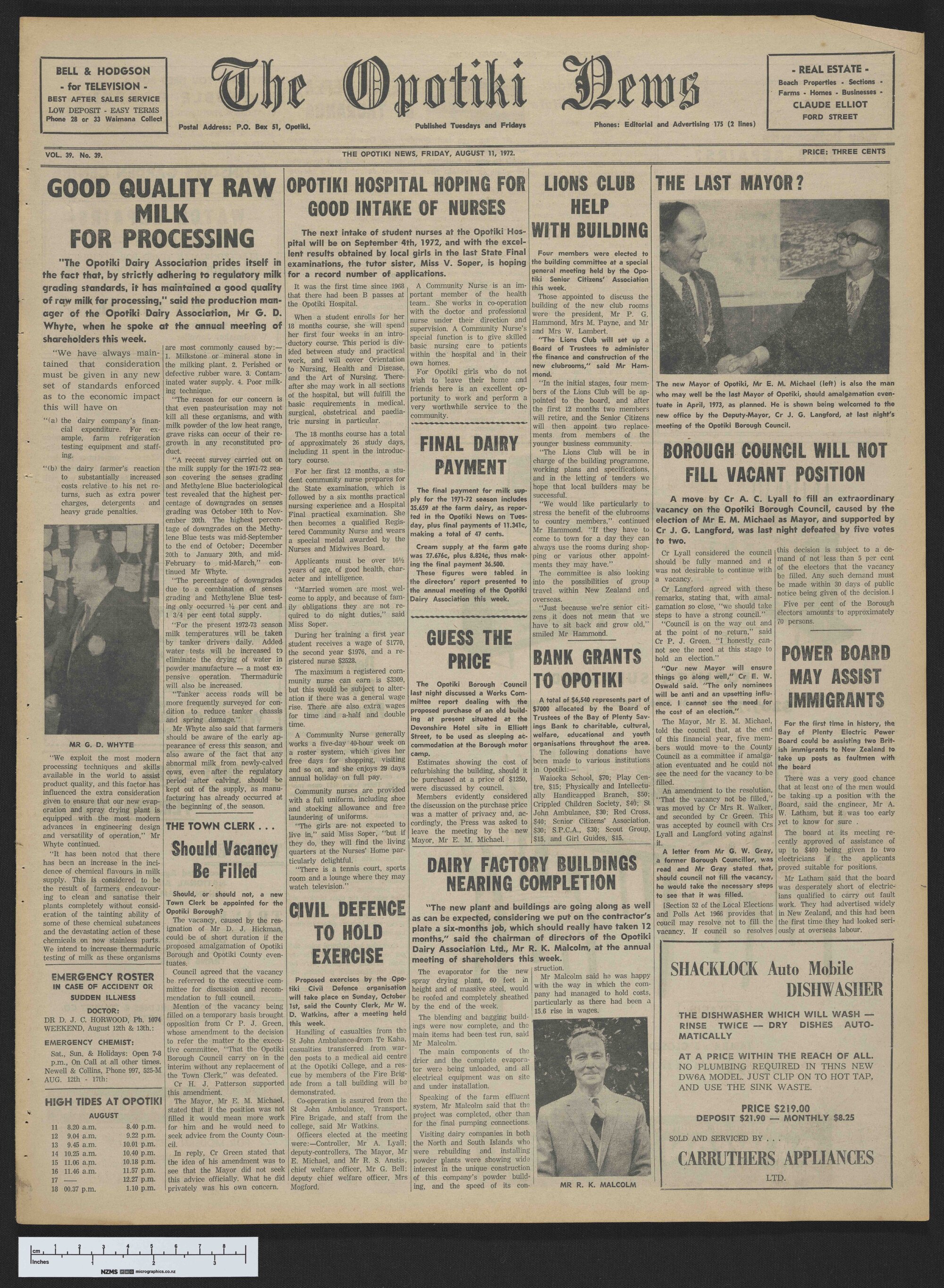 1972-08-11 Opotiki News