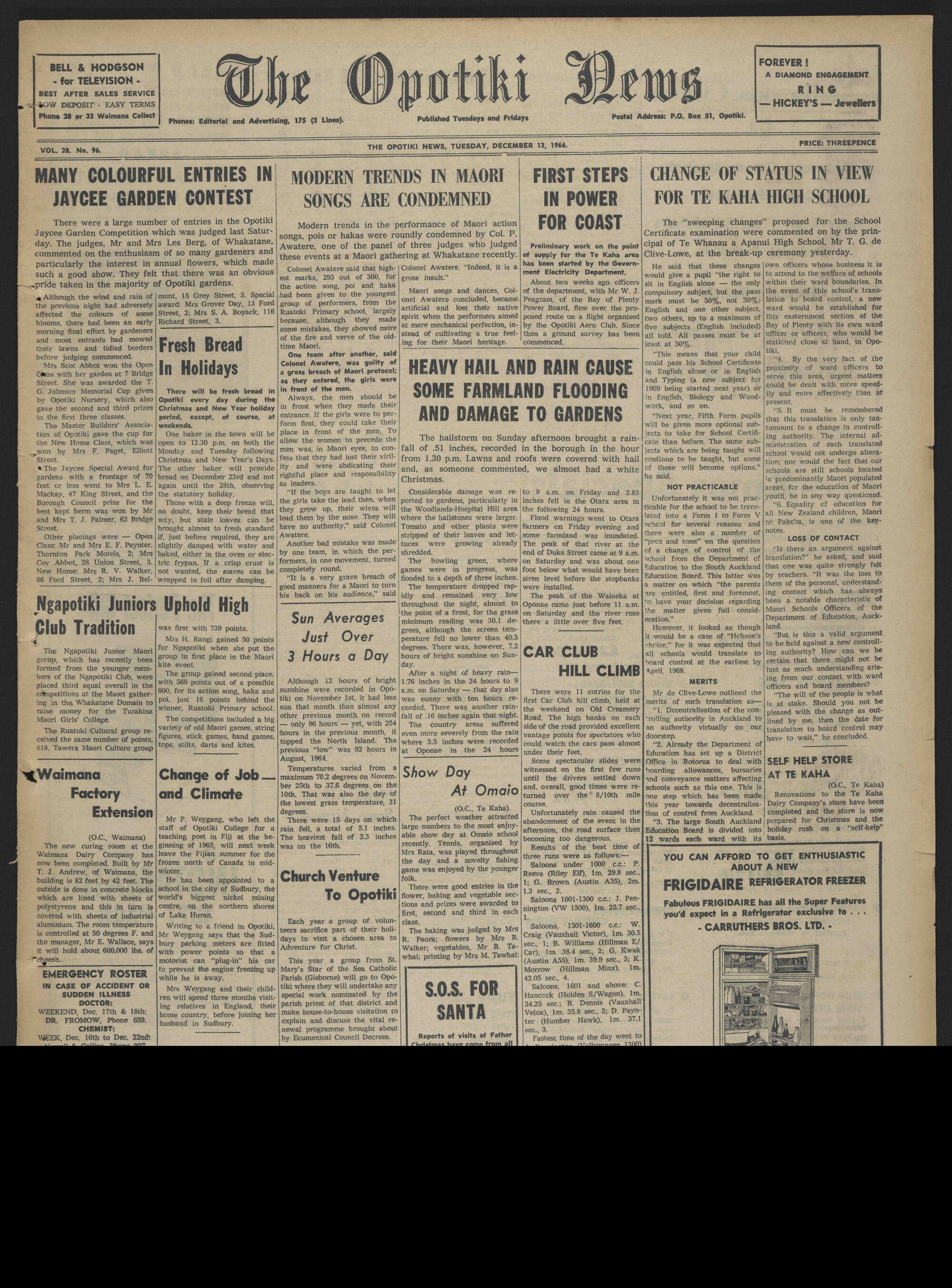 1966-12-13 Opotiki News