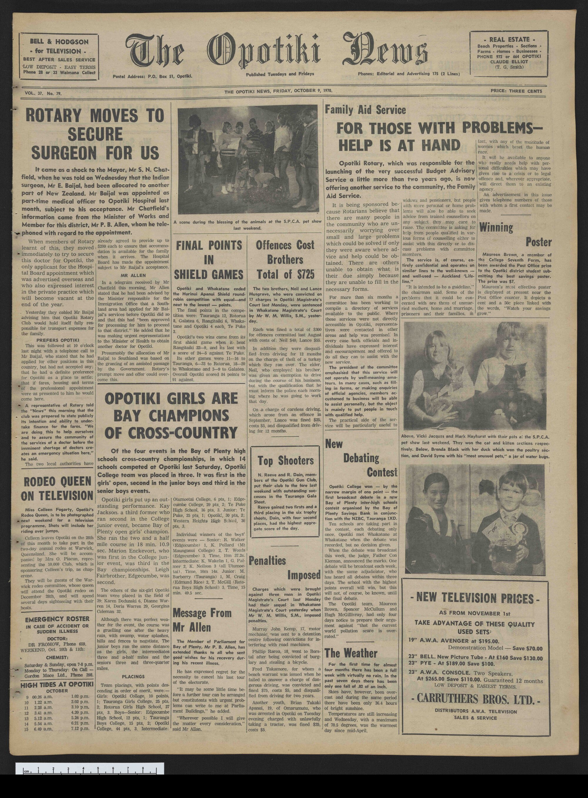 1970-10-09 Opotiki News