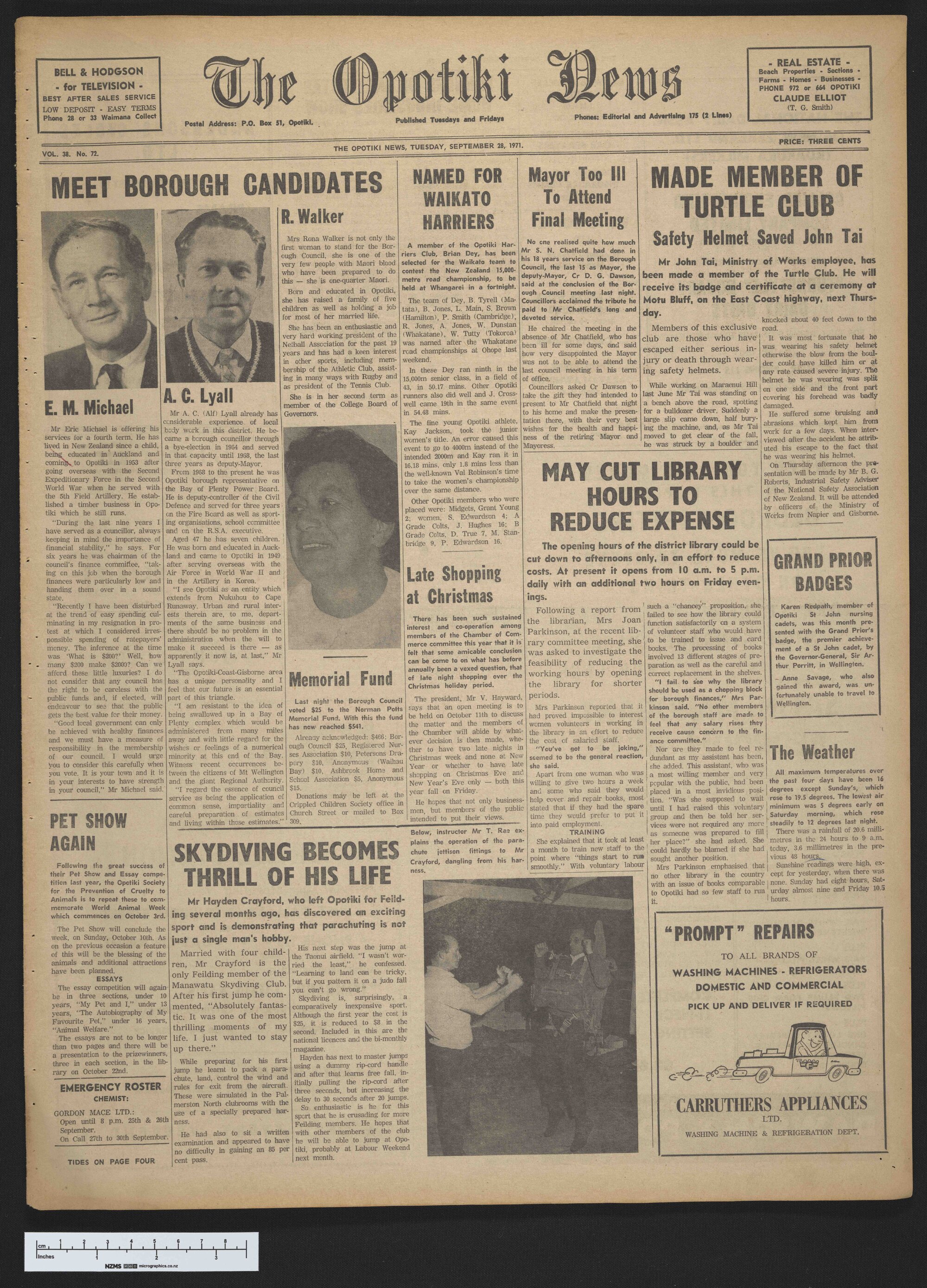 1971-09-28 Opotiki News