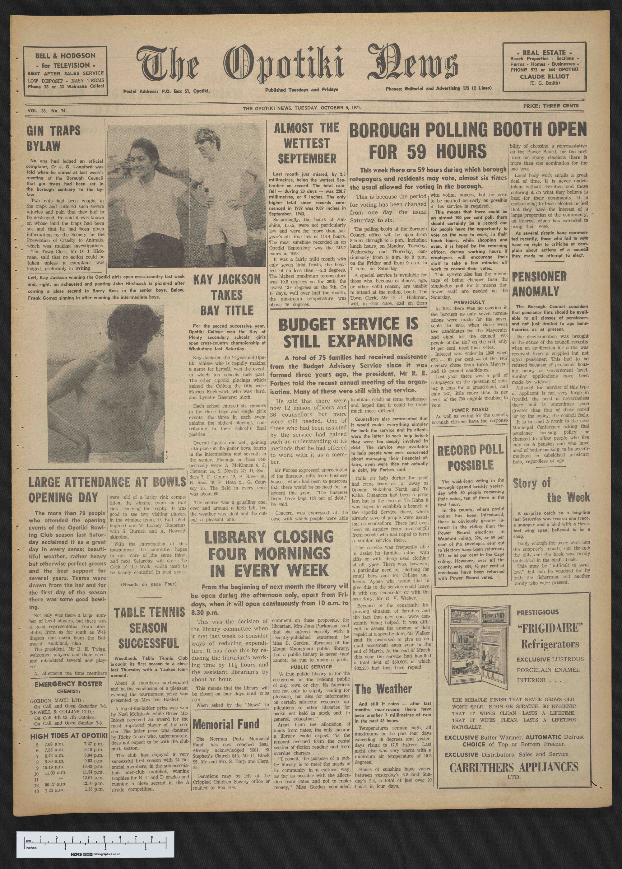1971-10-05 Opotiki News