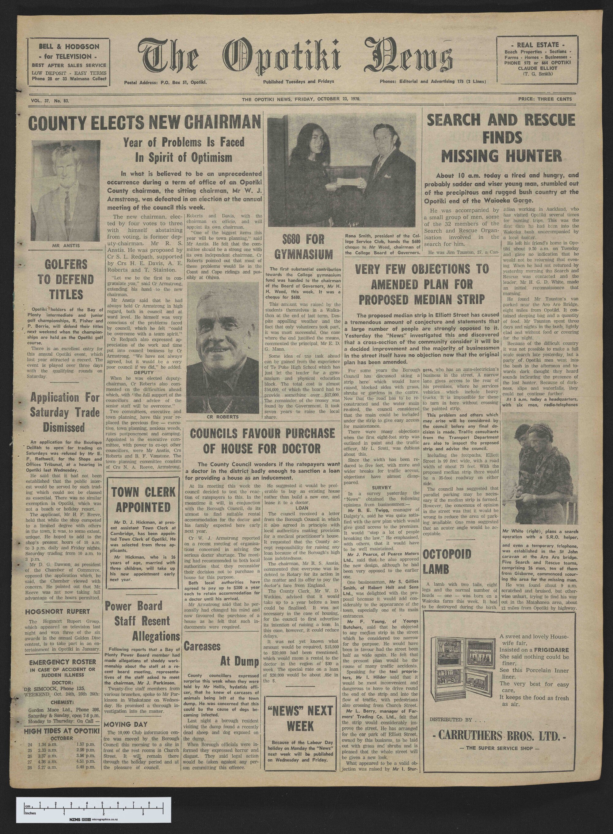 1970-10-23 Opotiki News