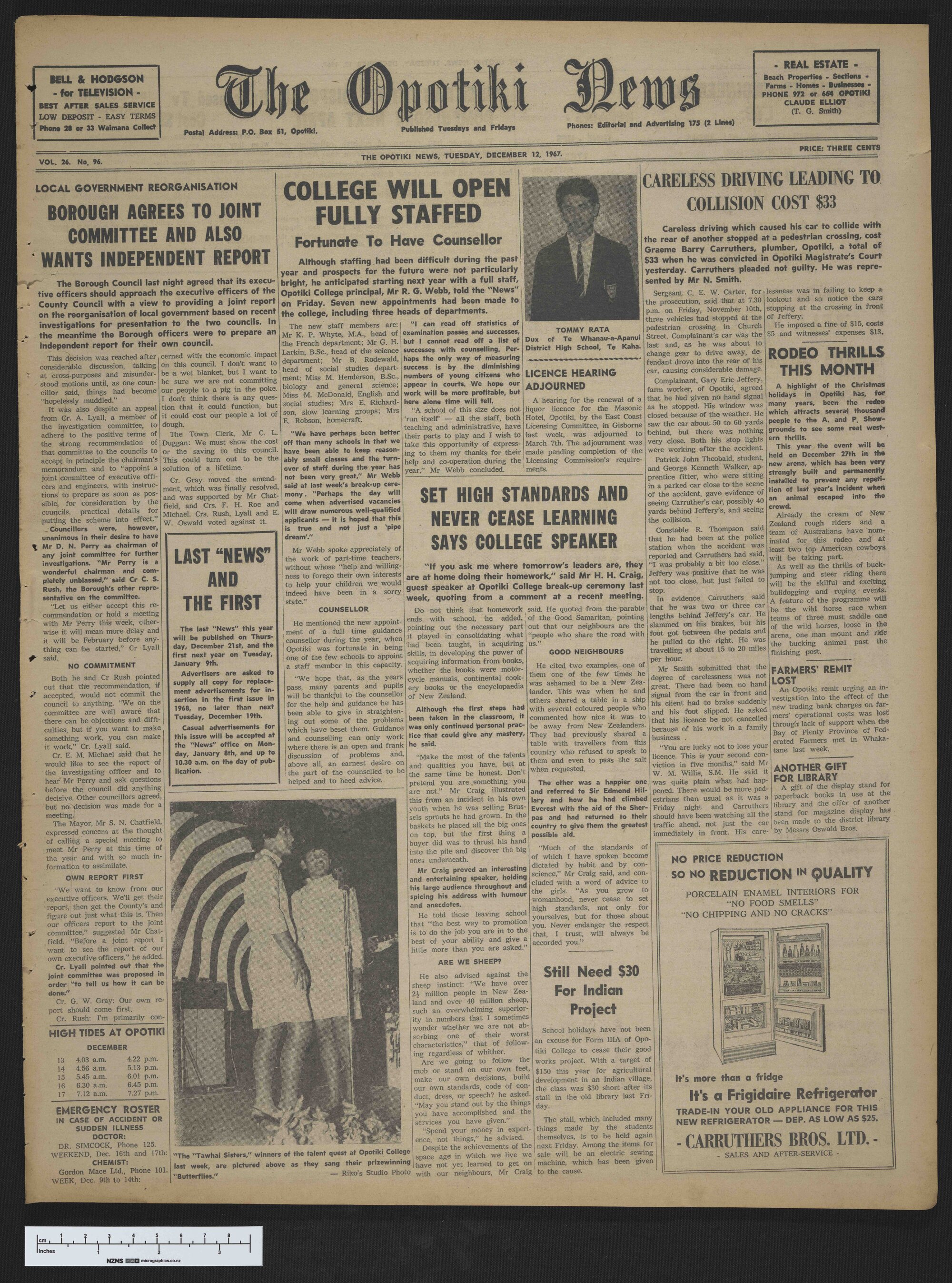 1967-12-12 Opotiki News