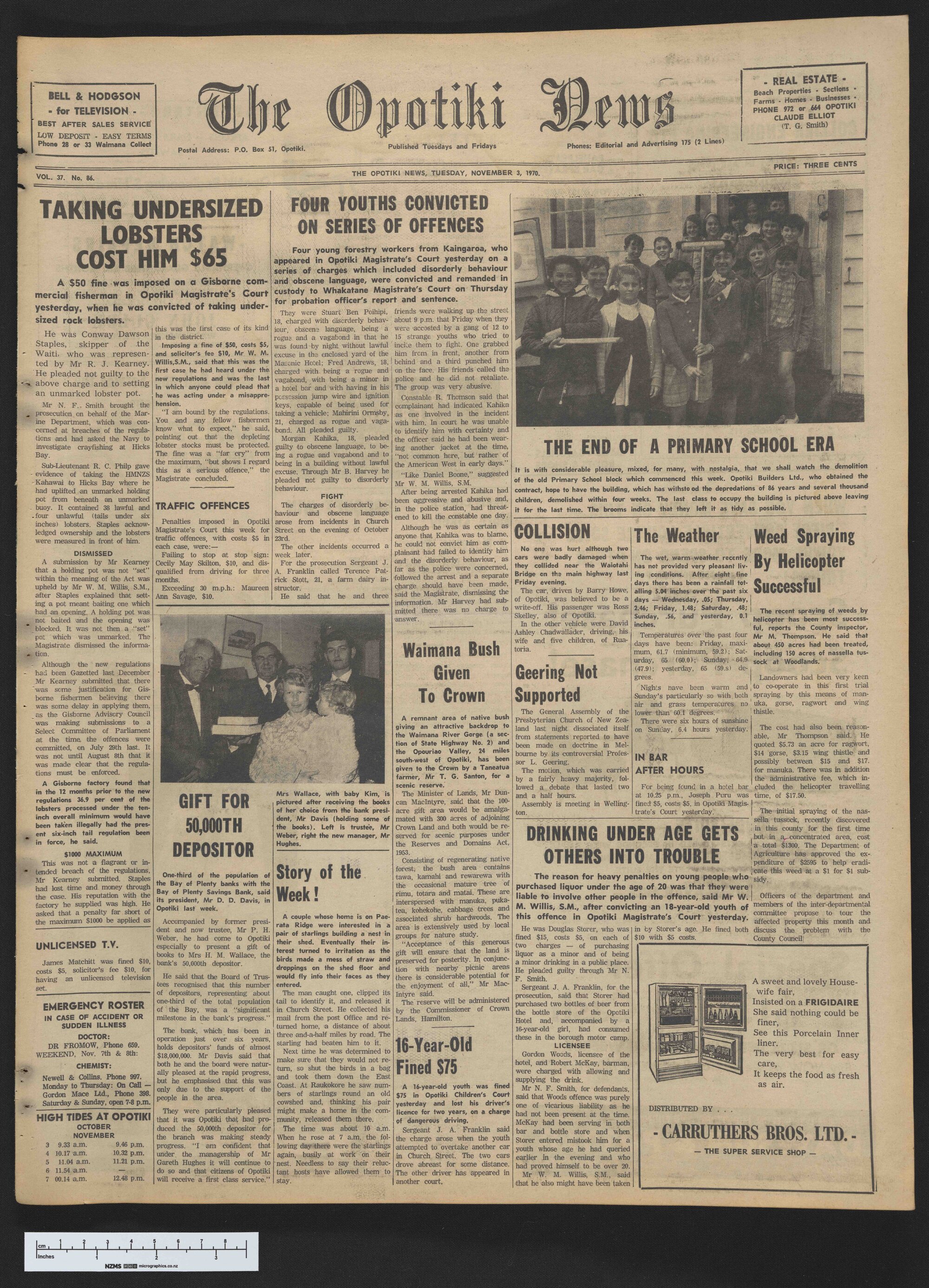 1970-11-03 Opotiki News