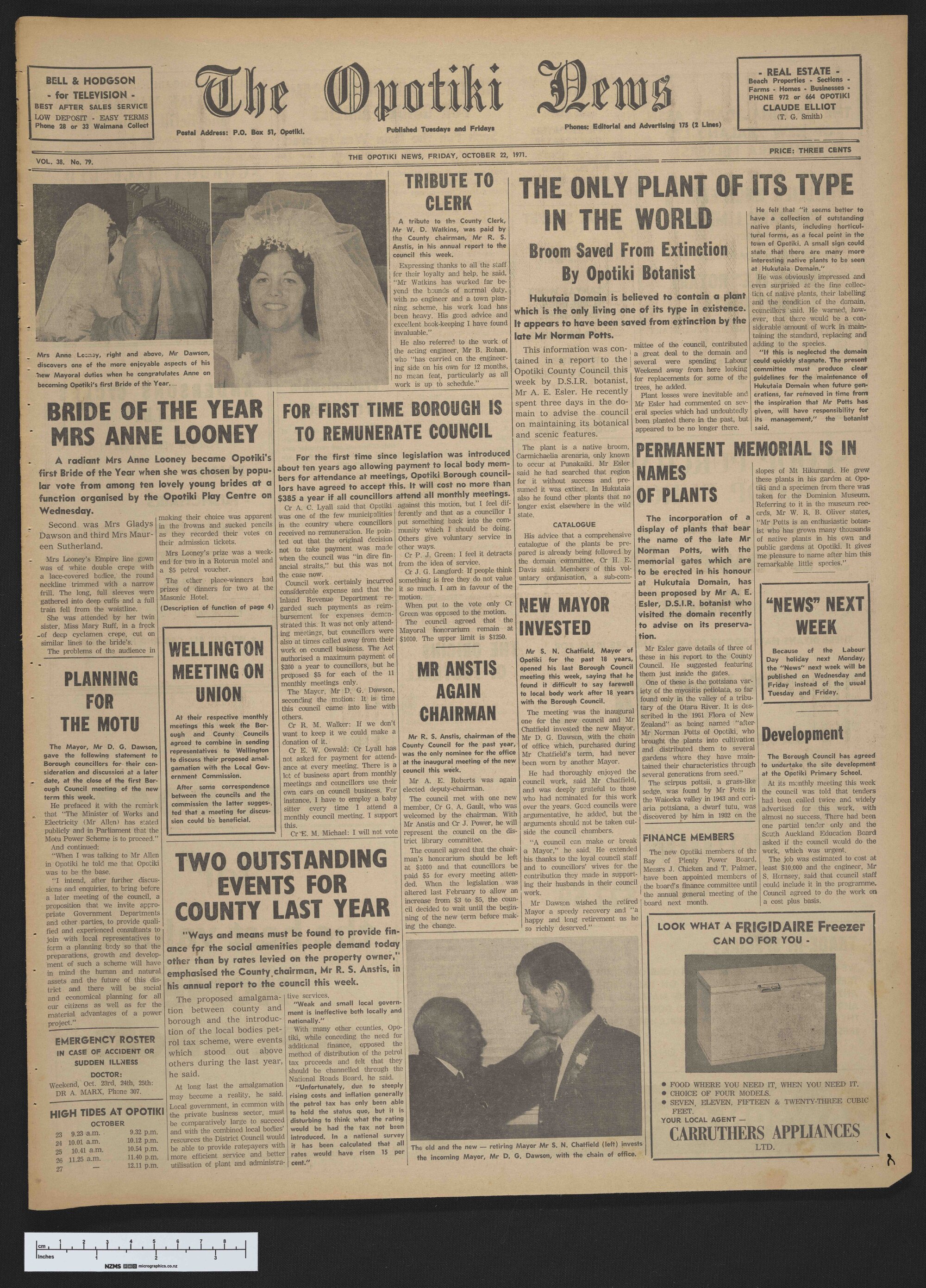 1971-10-22 Opotiki News