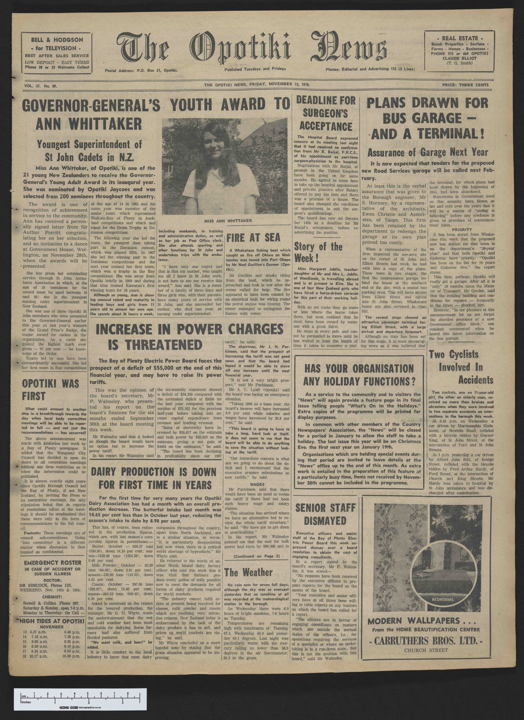 1970-11-13 Opotiki News