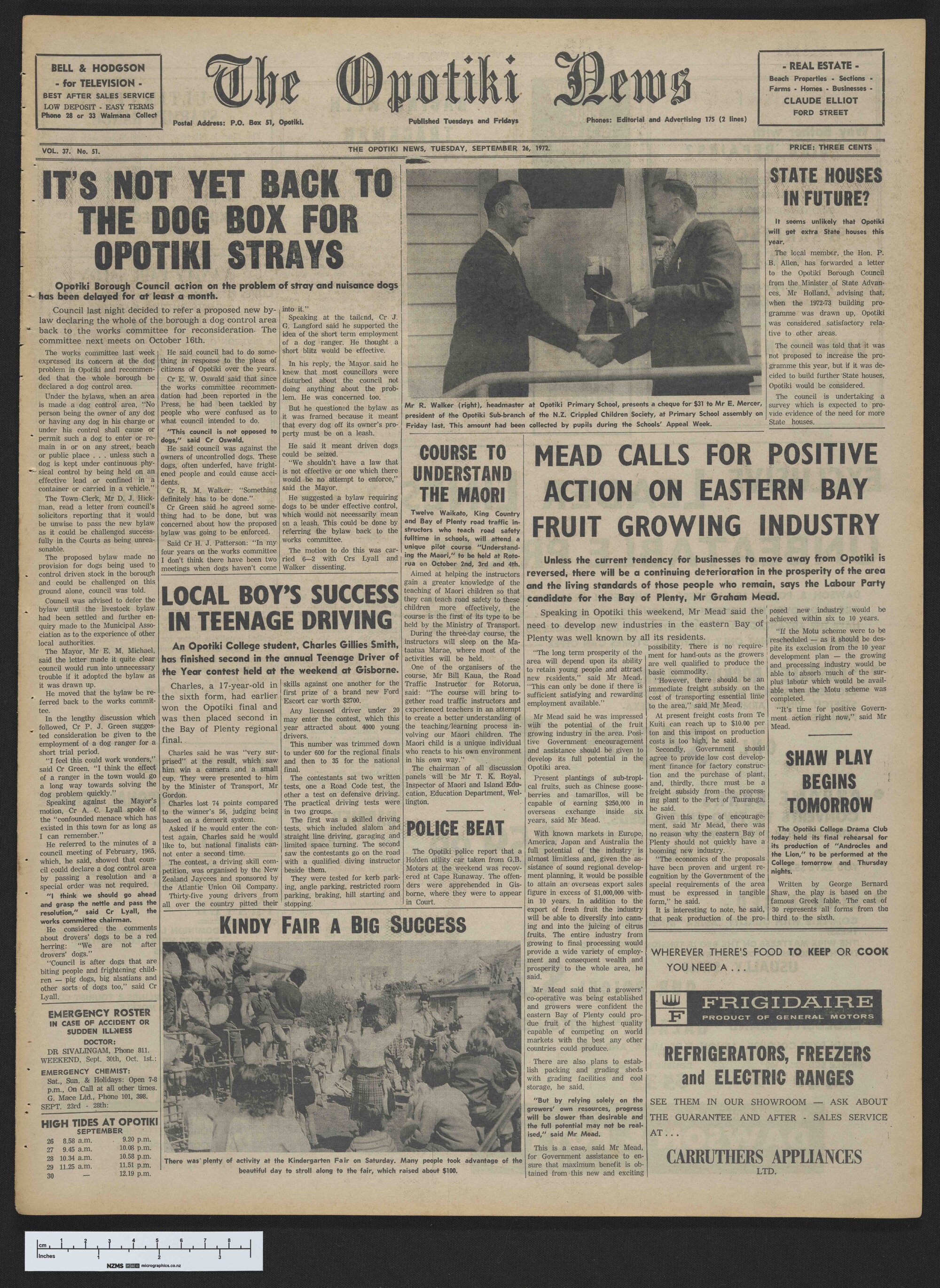 1972-09-26 Opotiki News