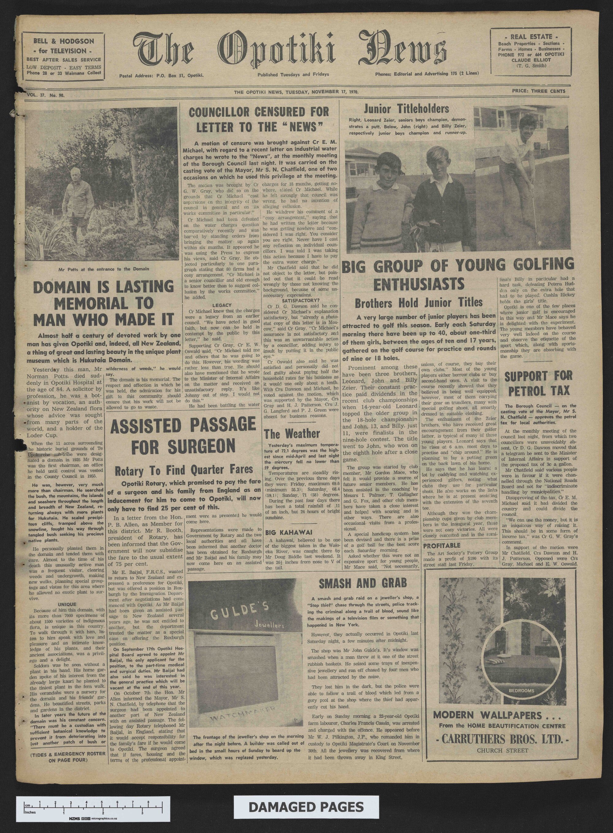 1970-11-17 Opotiki News