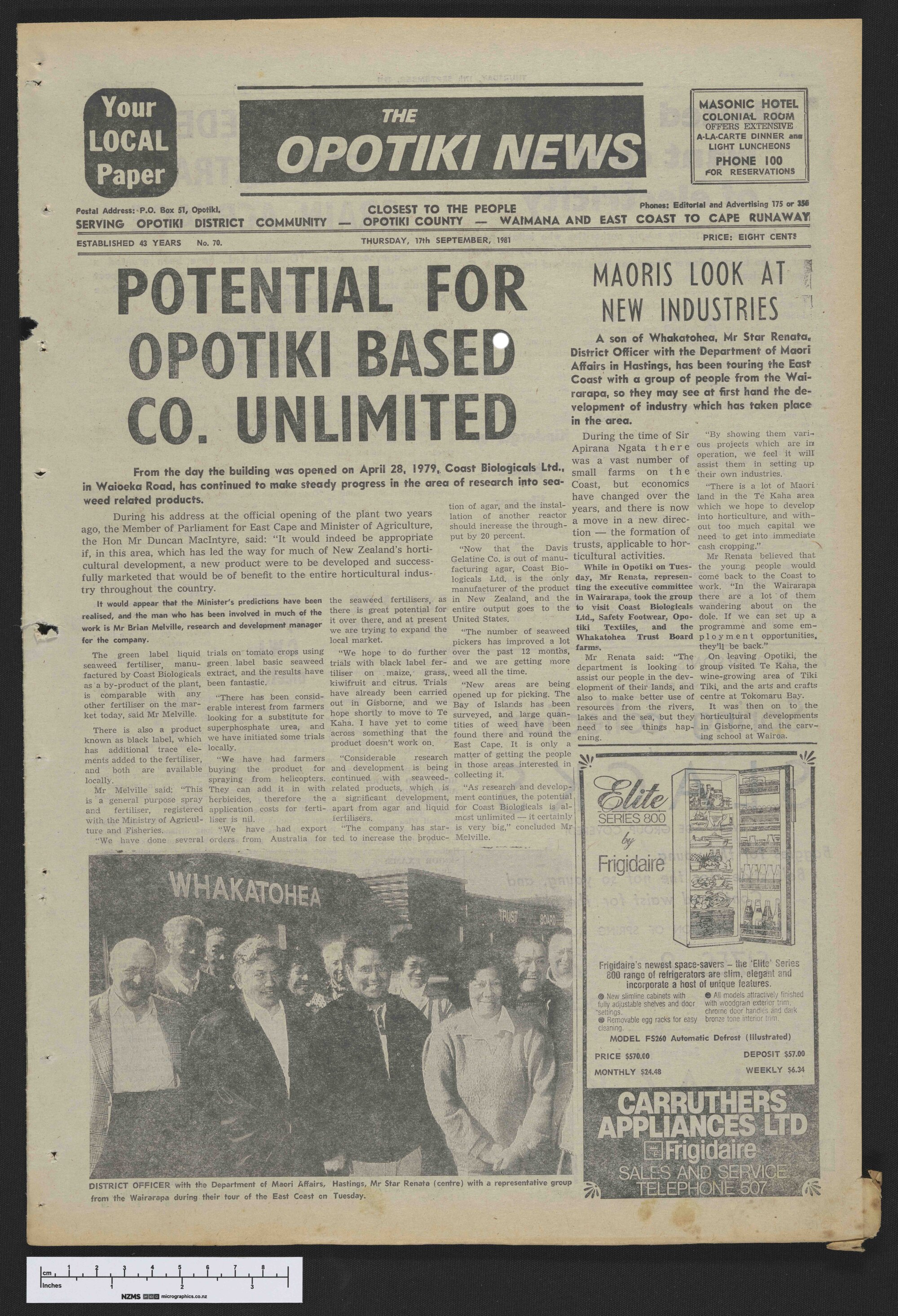 1981-09-17 Opotiki News