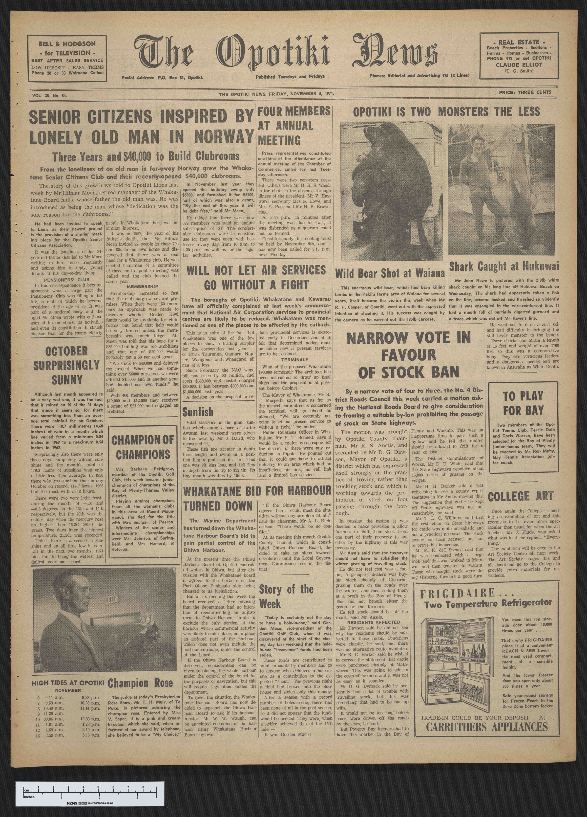 1971-11-05 Opotiki News