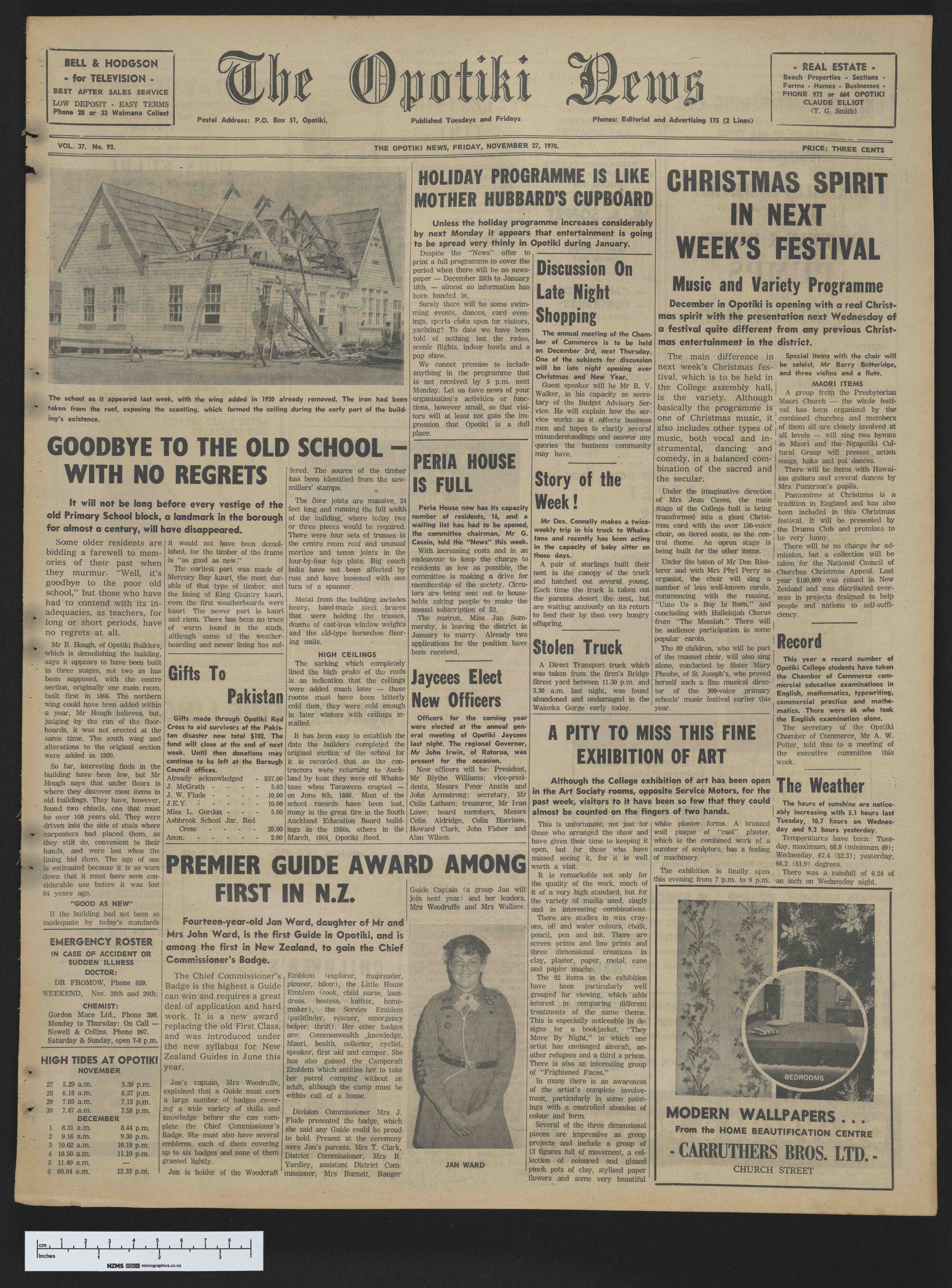 1970-11-27 Opotiki News